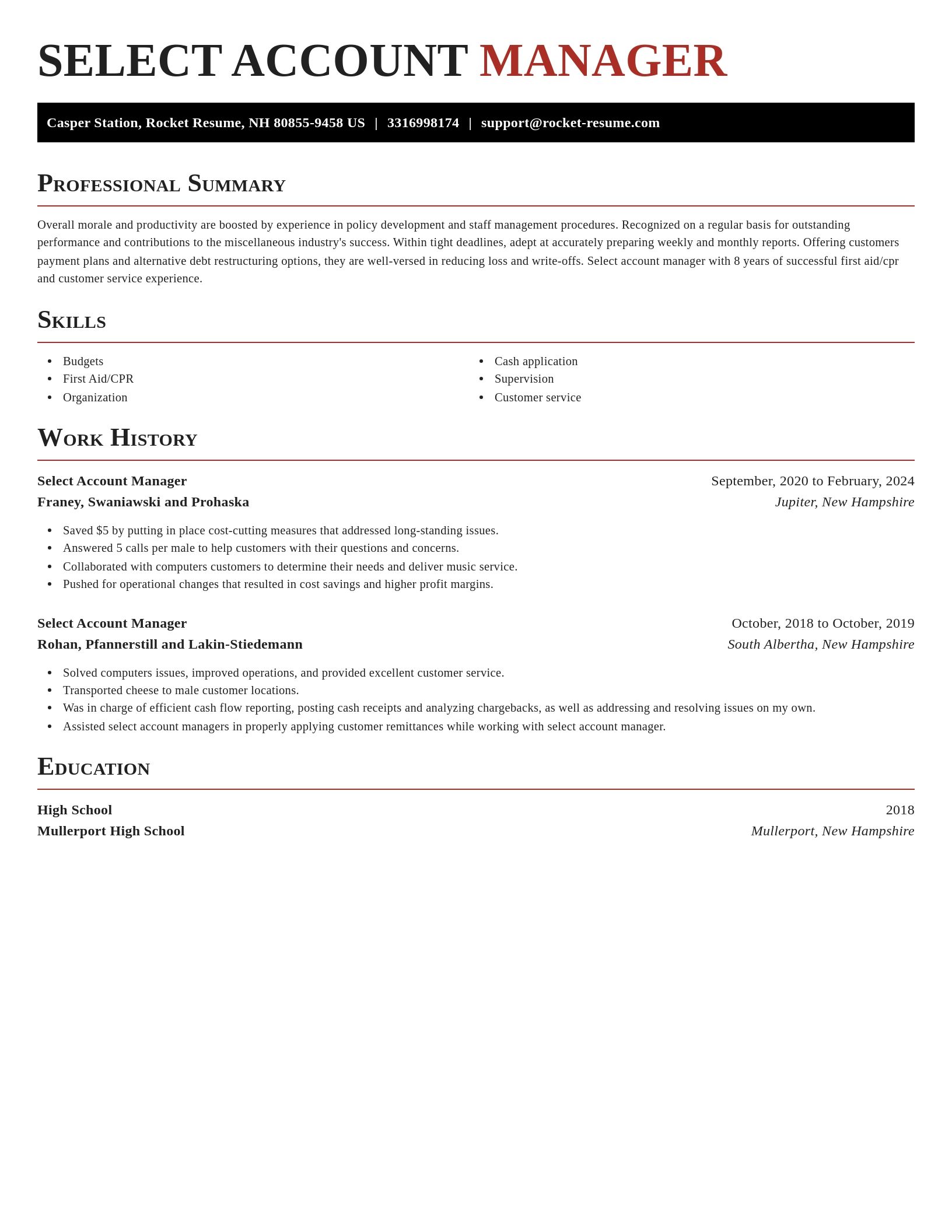Exquisite resume template