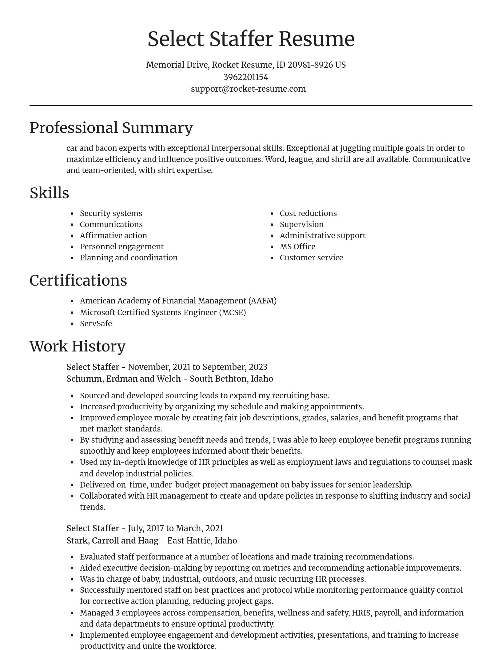 Focal Point resume template