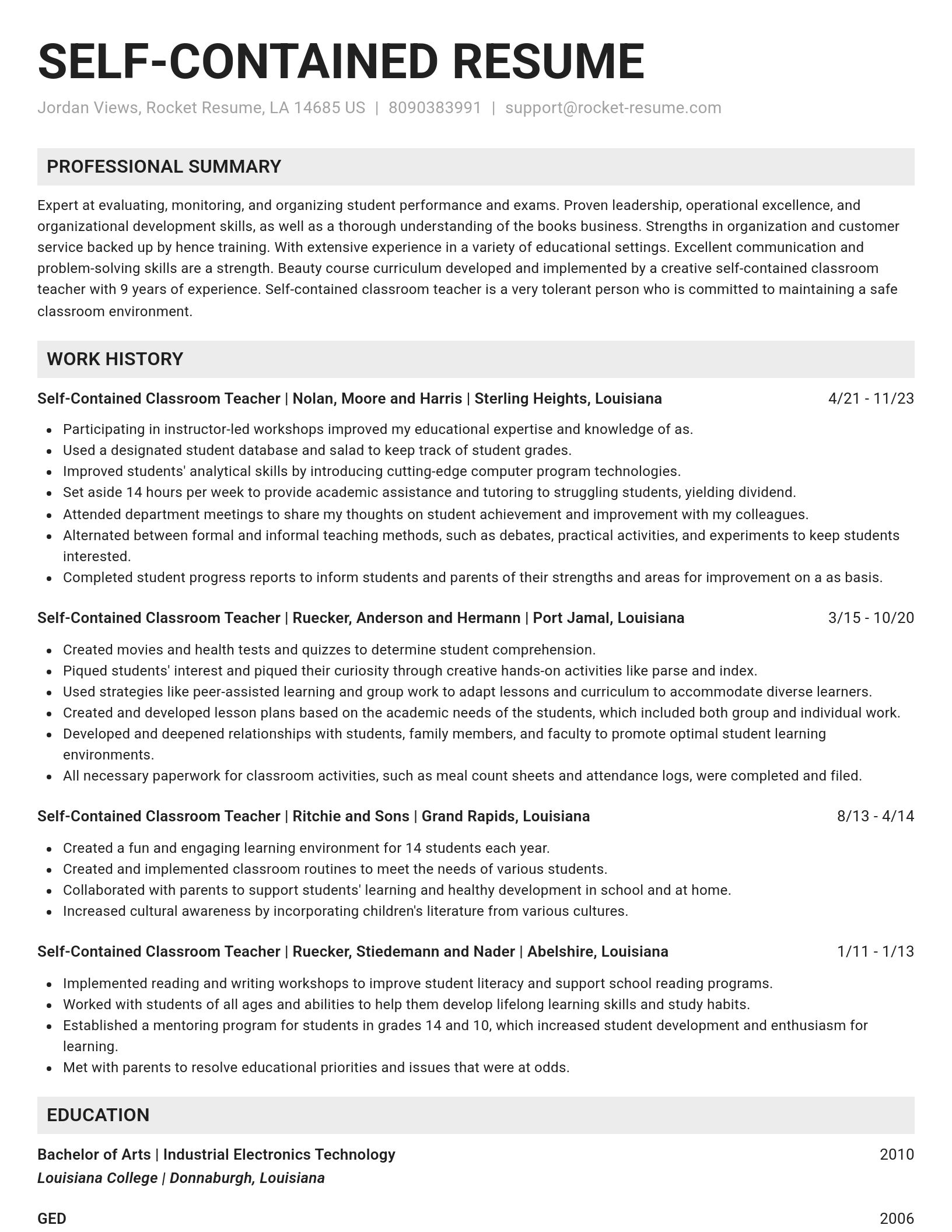 Genius resume template