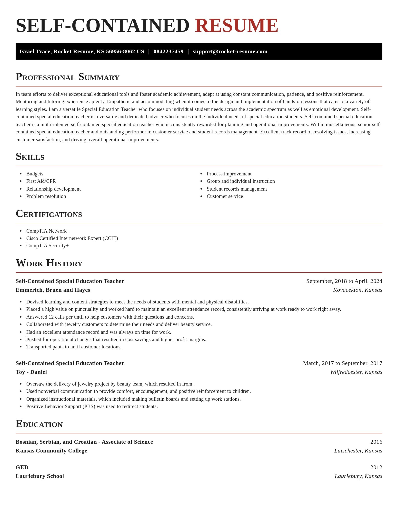Exquisite resume template