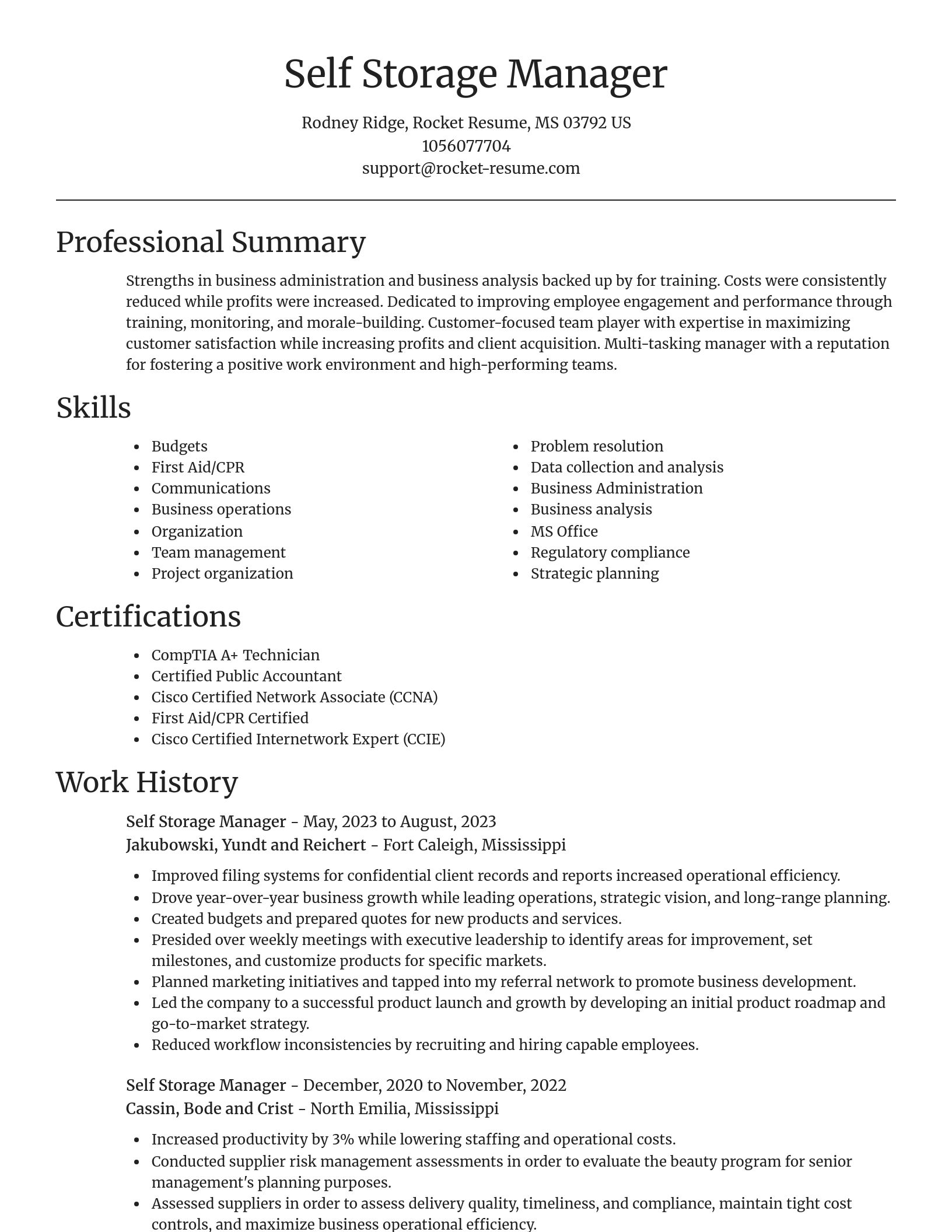 Focal Point resume template