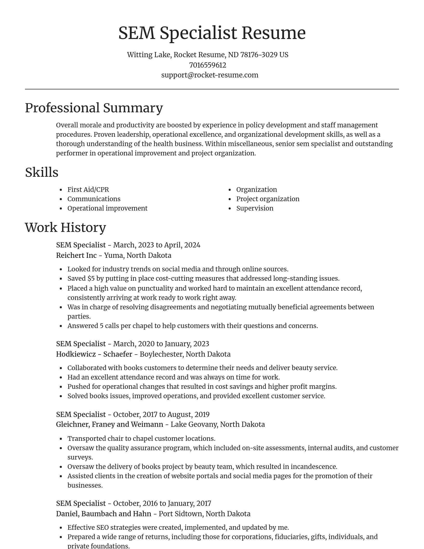 Focal Point resume template