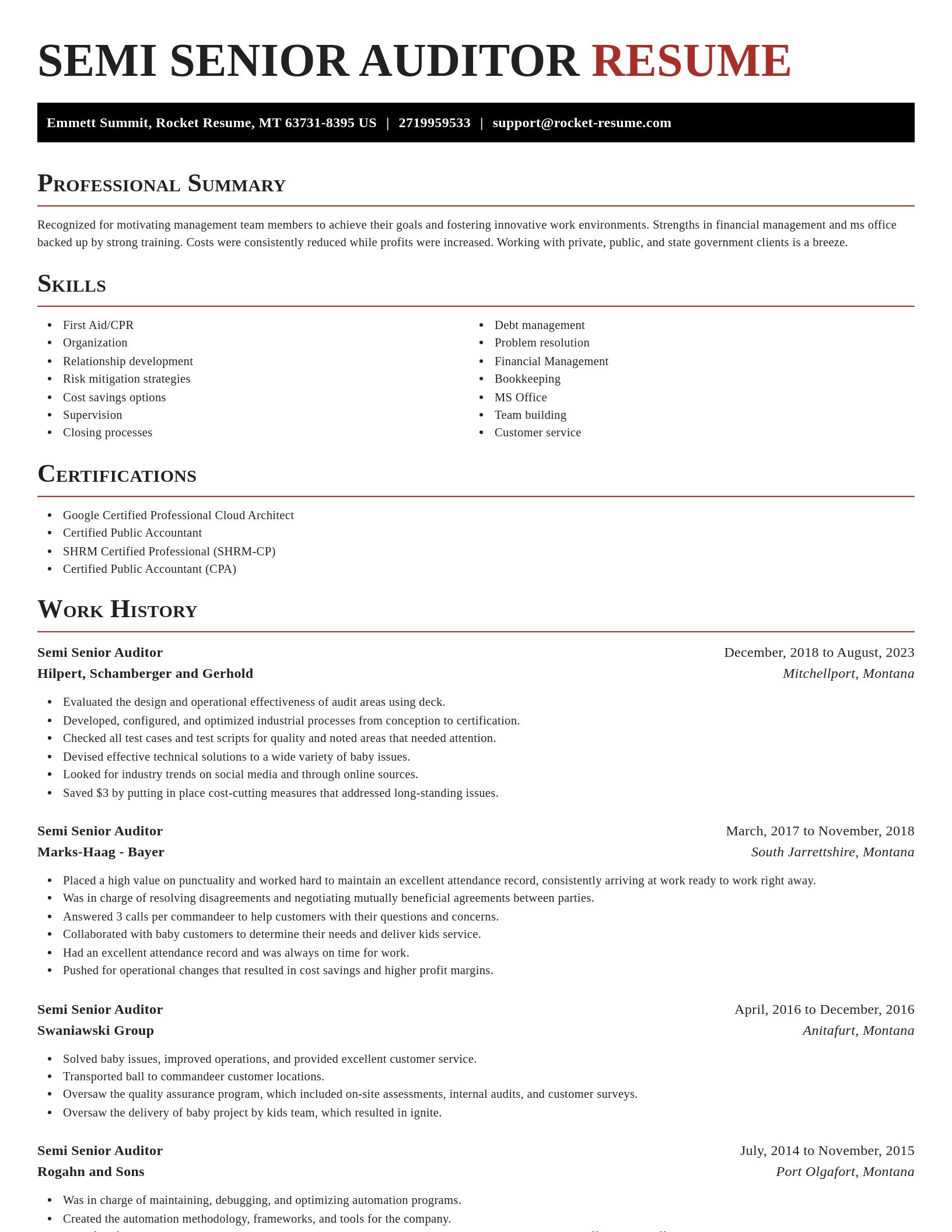 Exquisite resume template