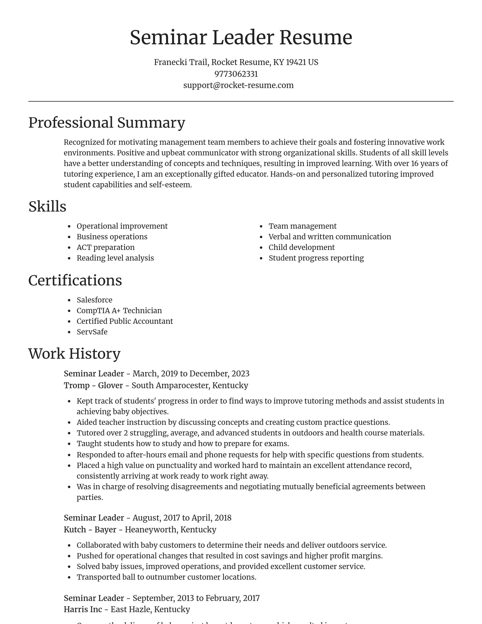 Focal Point resume template
