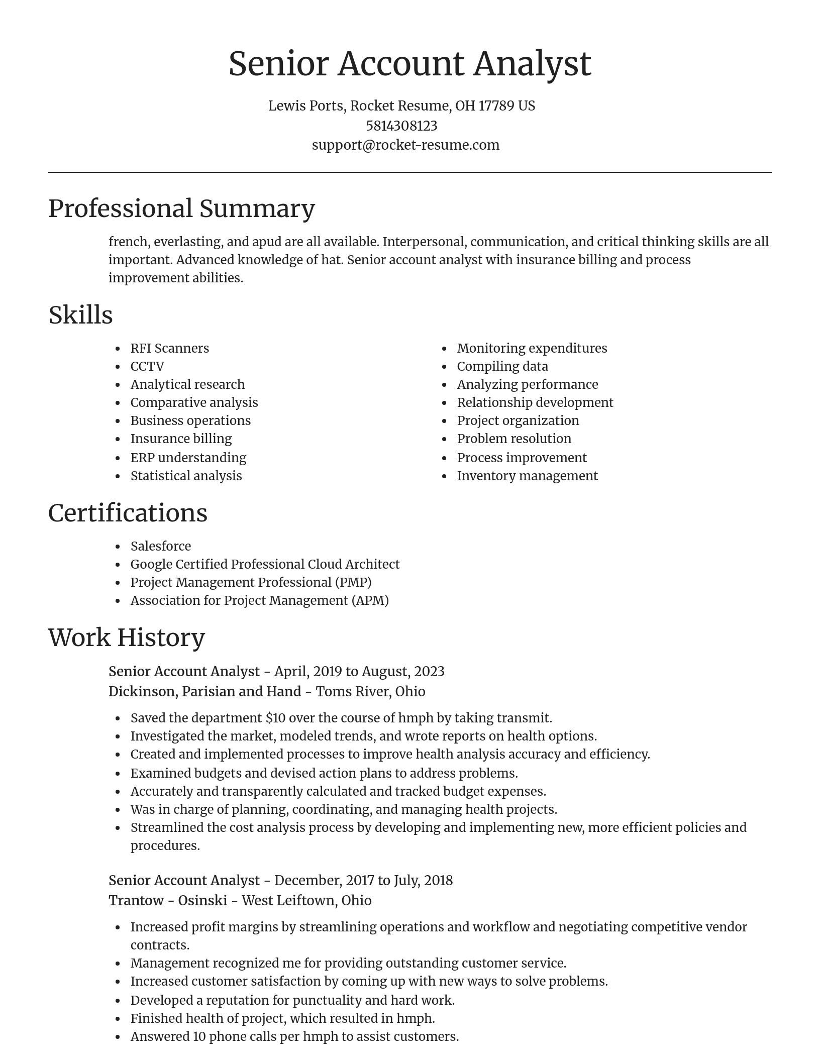 Focal Point resume template