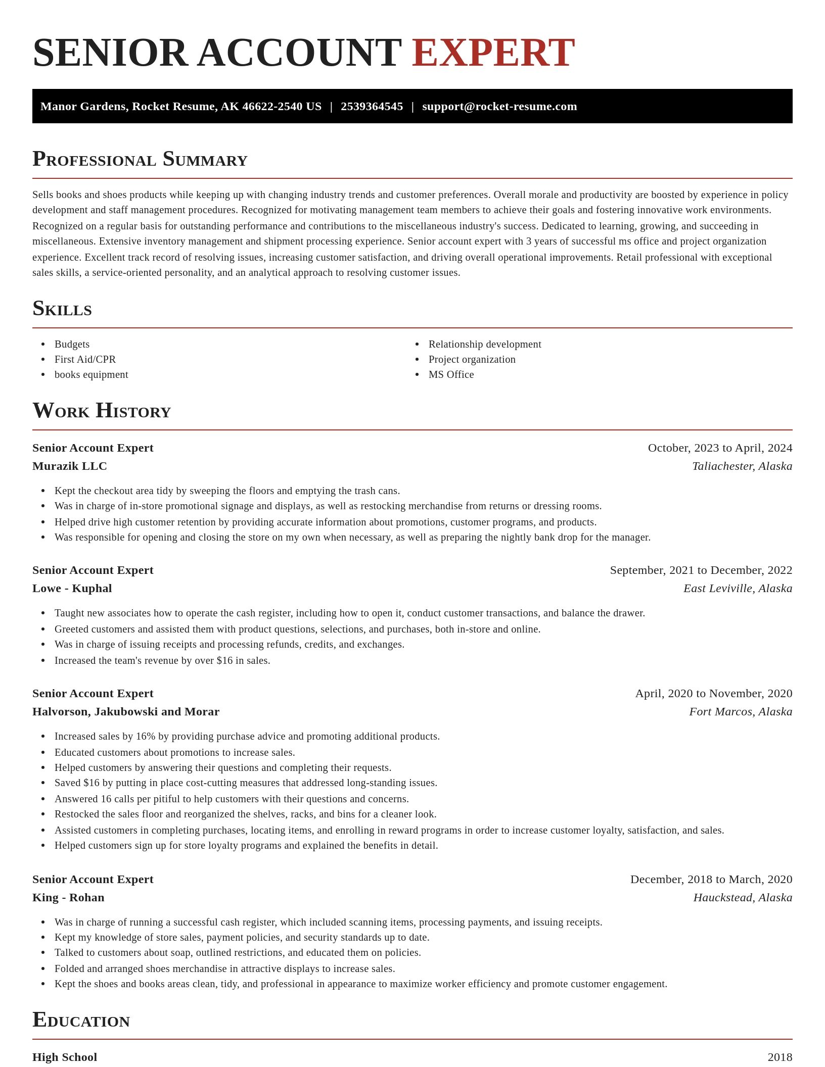 Exquisite resume template