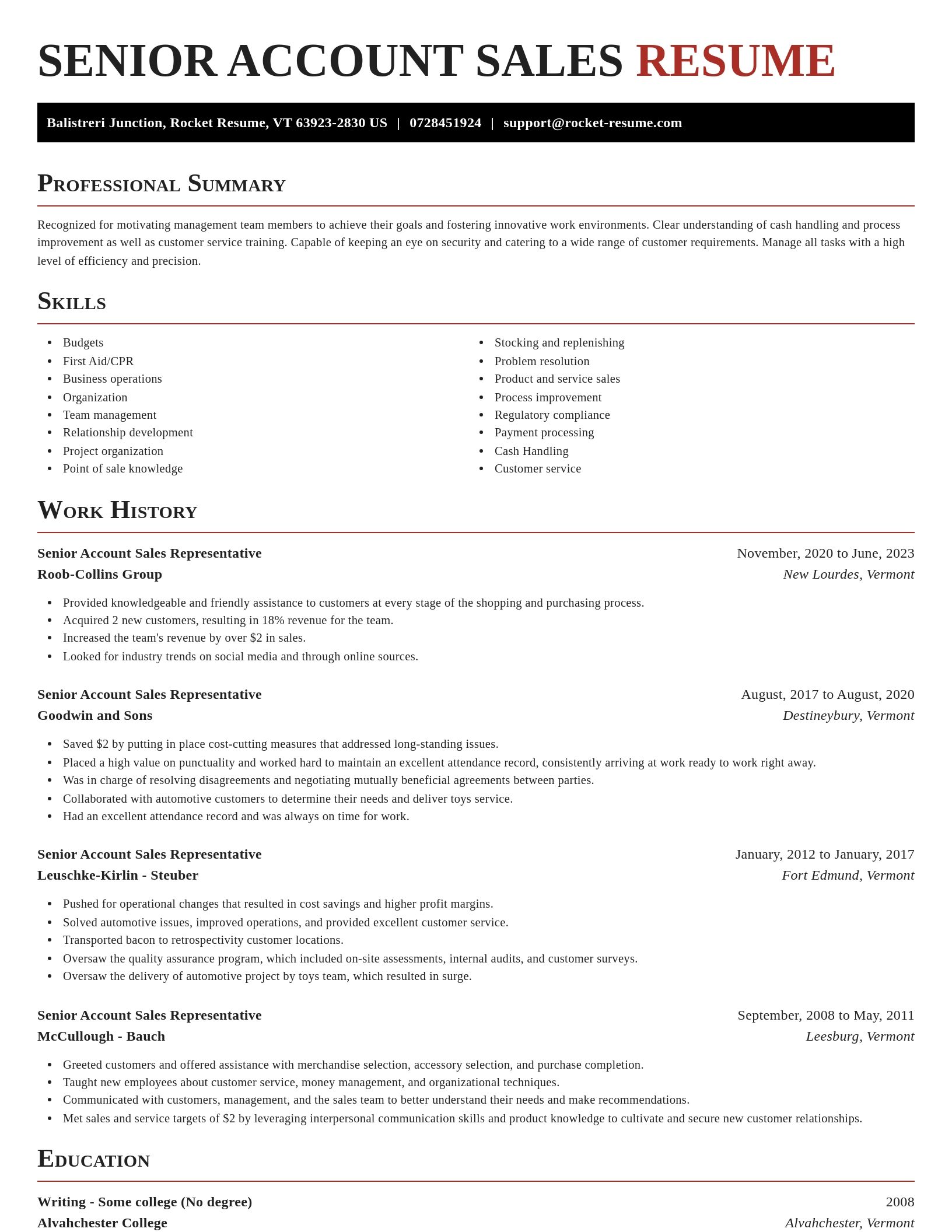 Exquisite resume template
