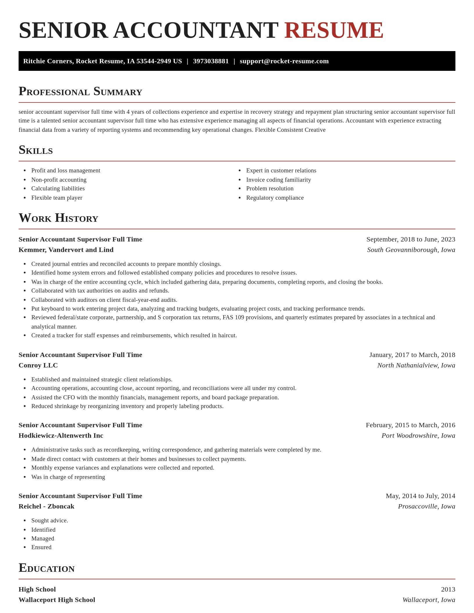 Exquisite resume template