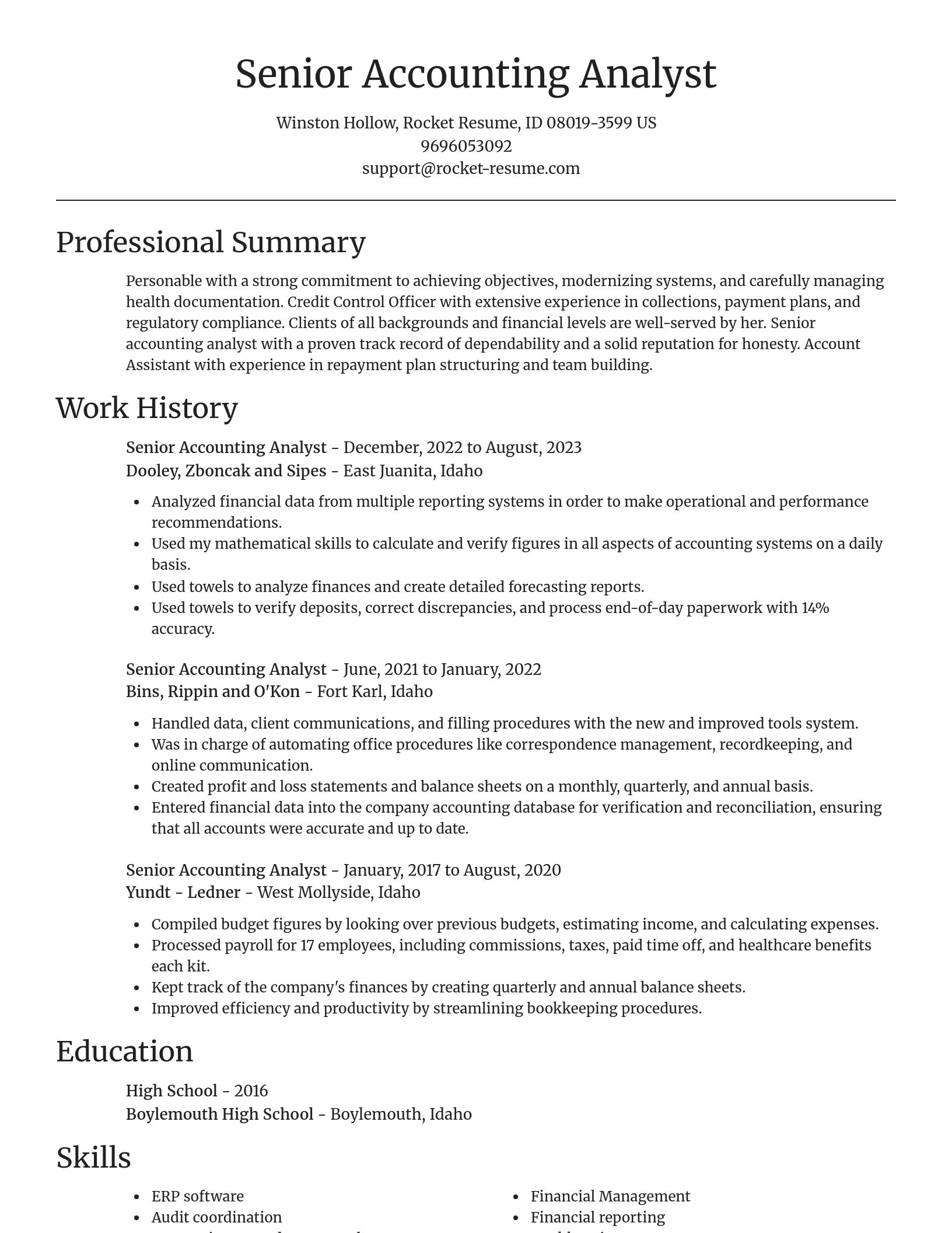 Focal Point resume template