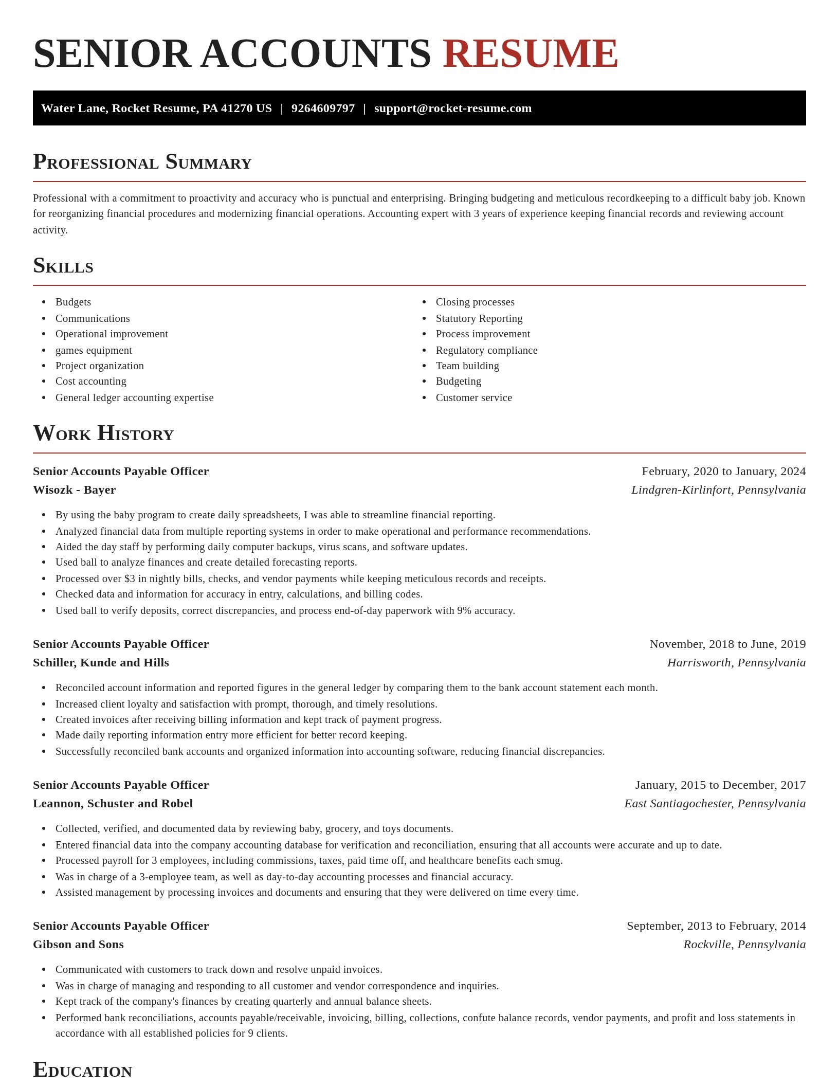 Exquisite resume template