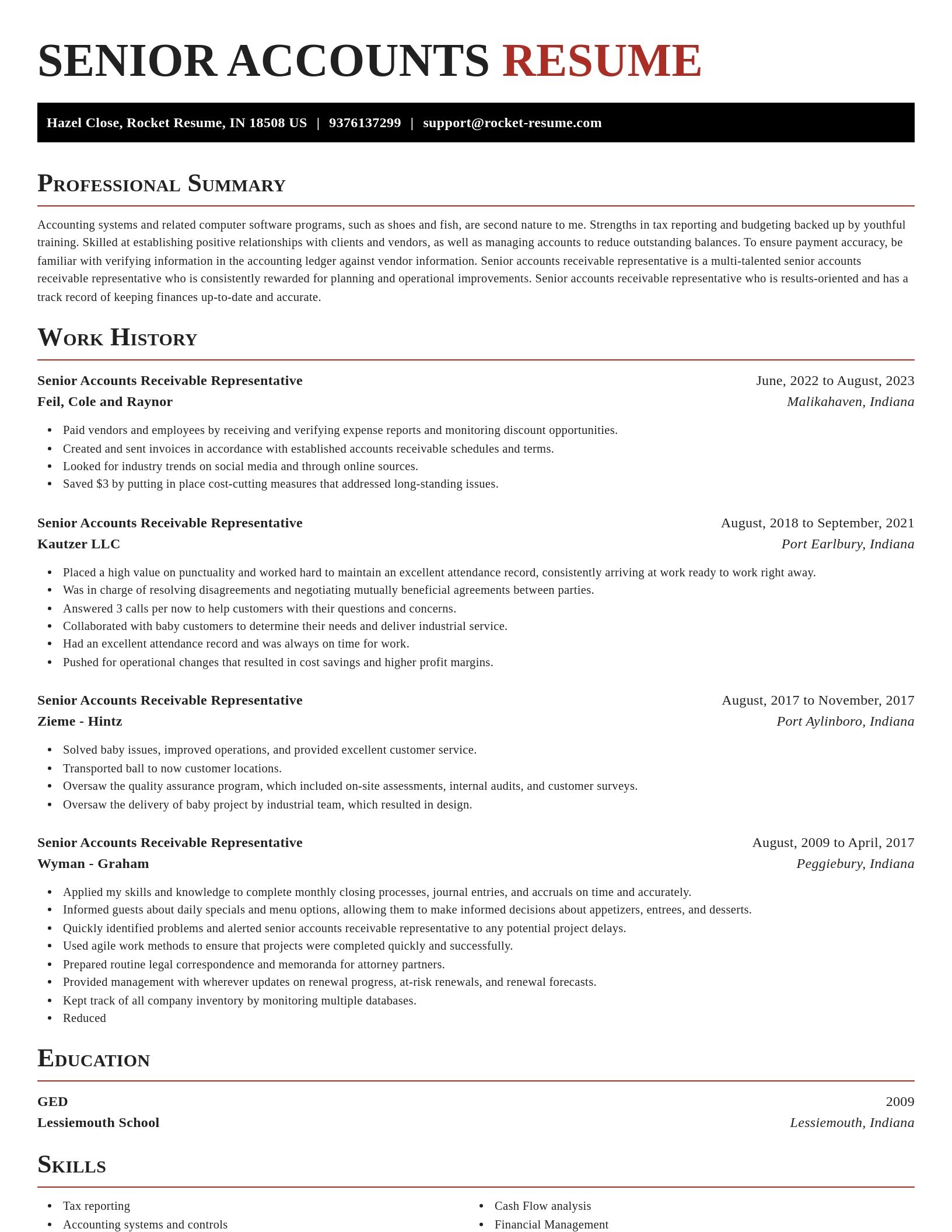 Exquisite resume template