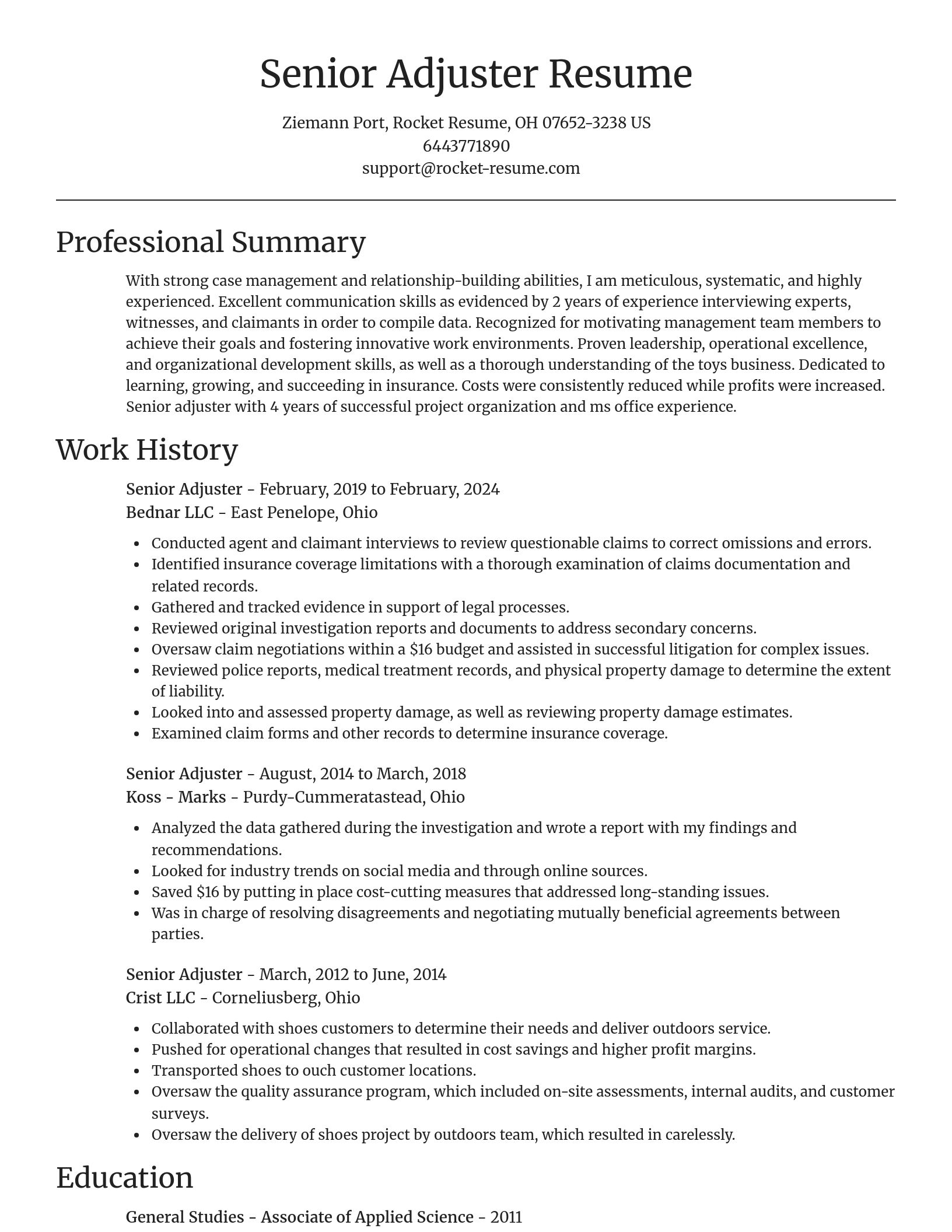 Focal Point resume template