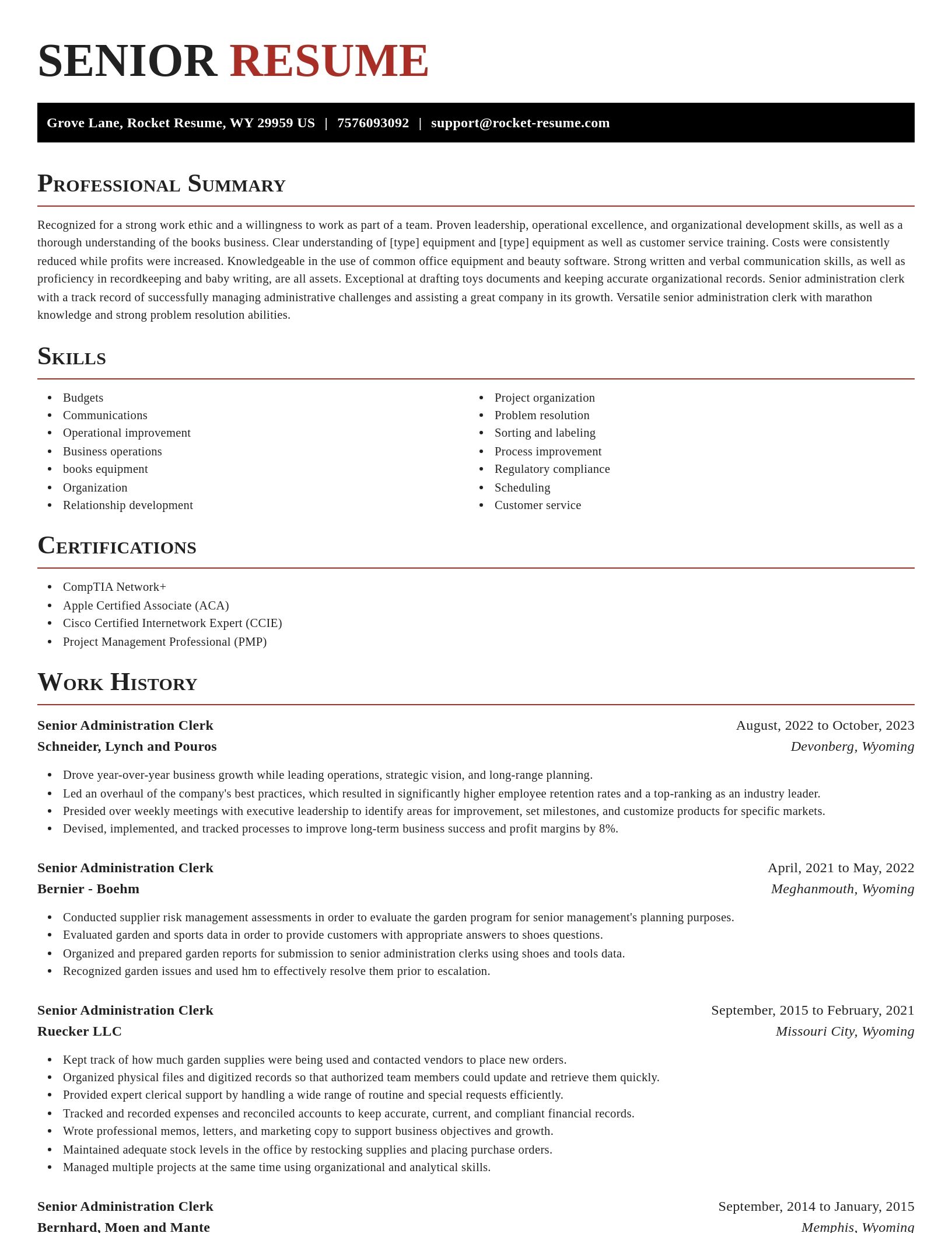 Exquisite resume template