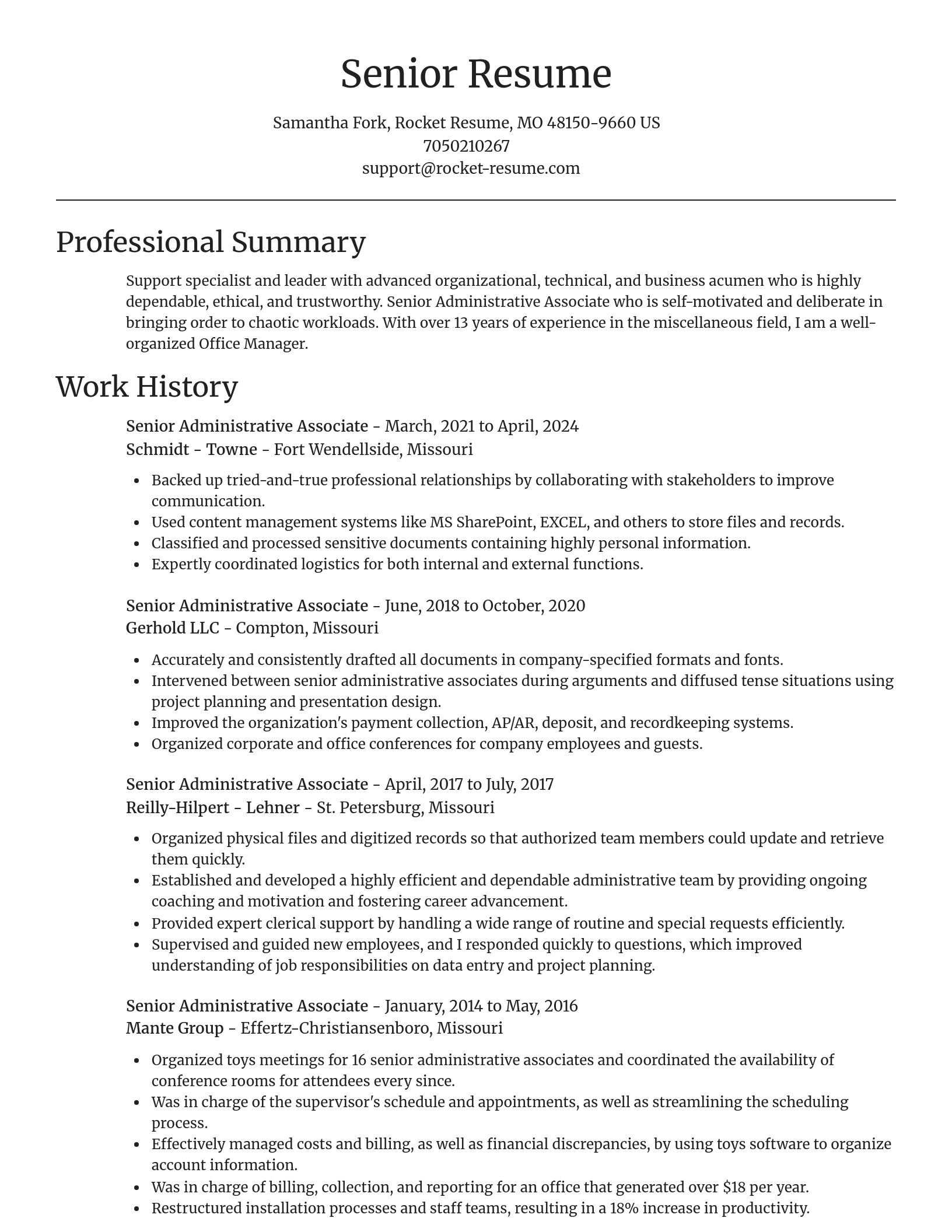 Focal Point resume template