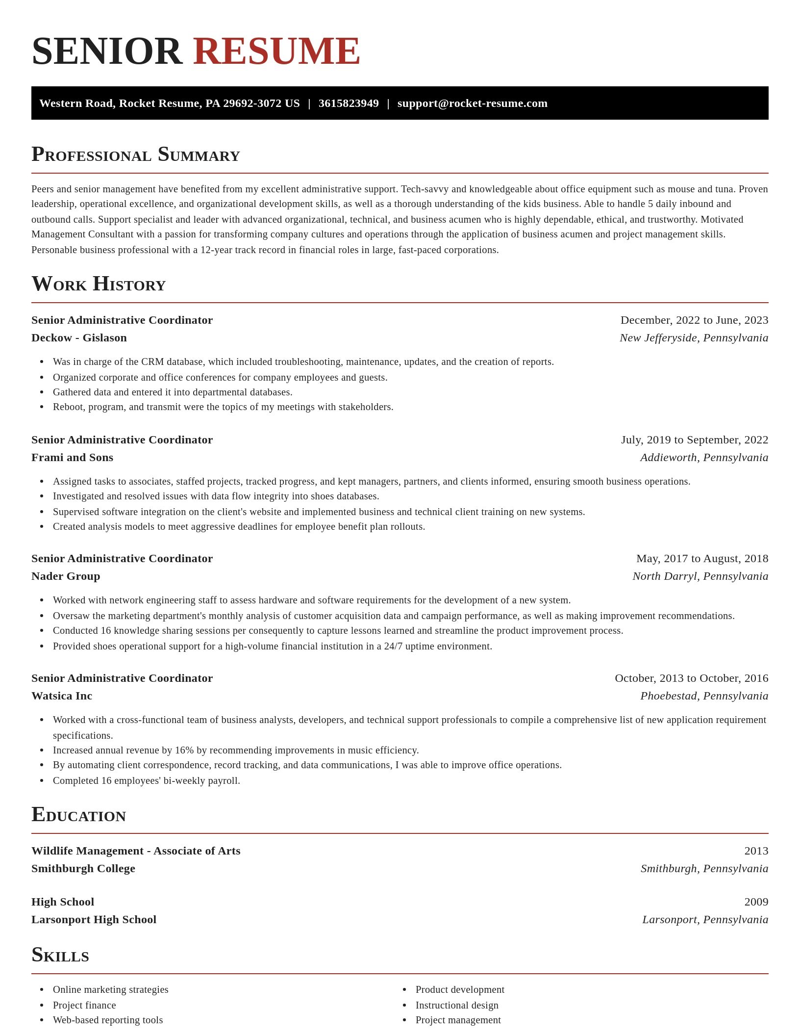 Exquisite resume template