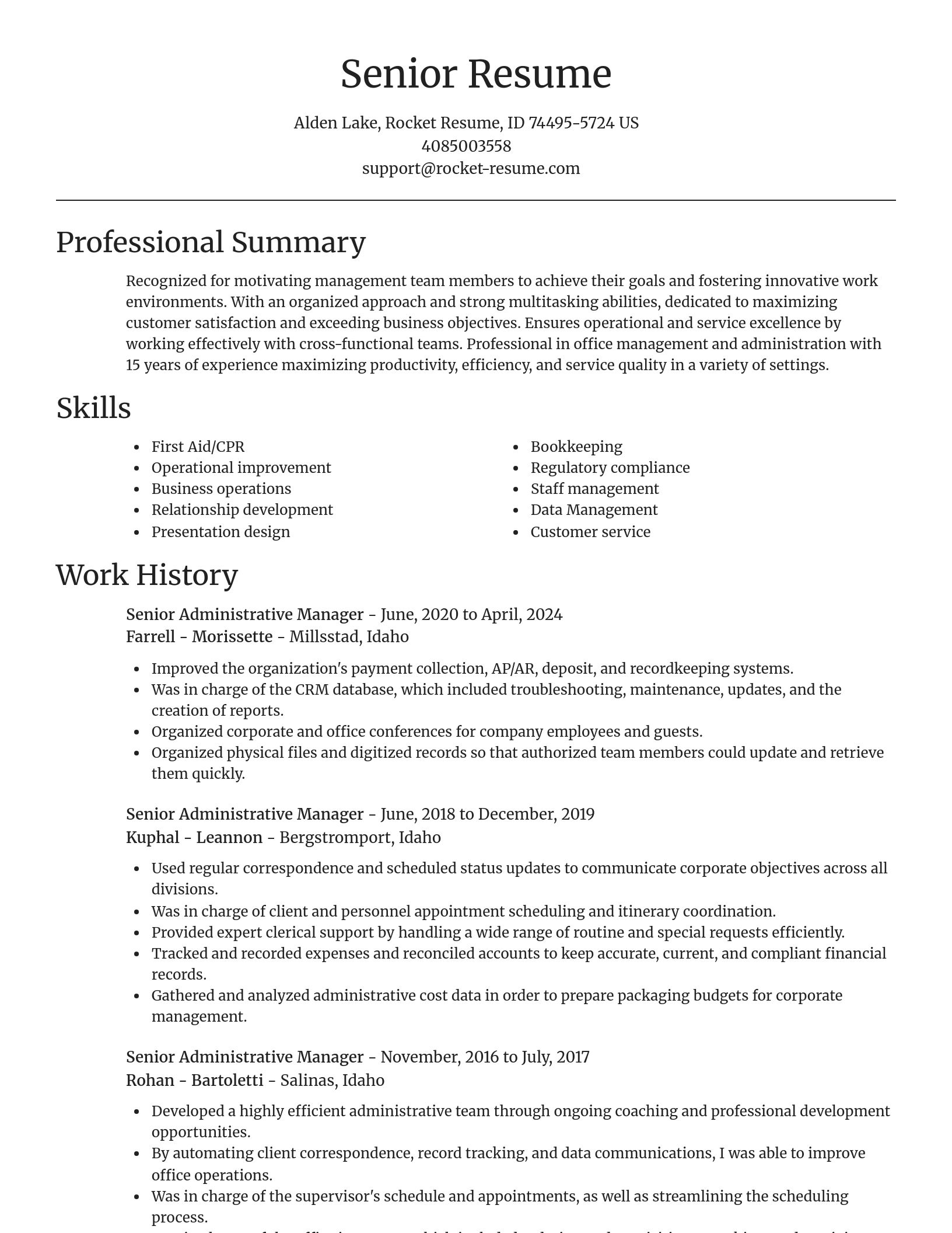 Focal Point resume template