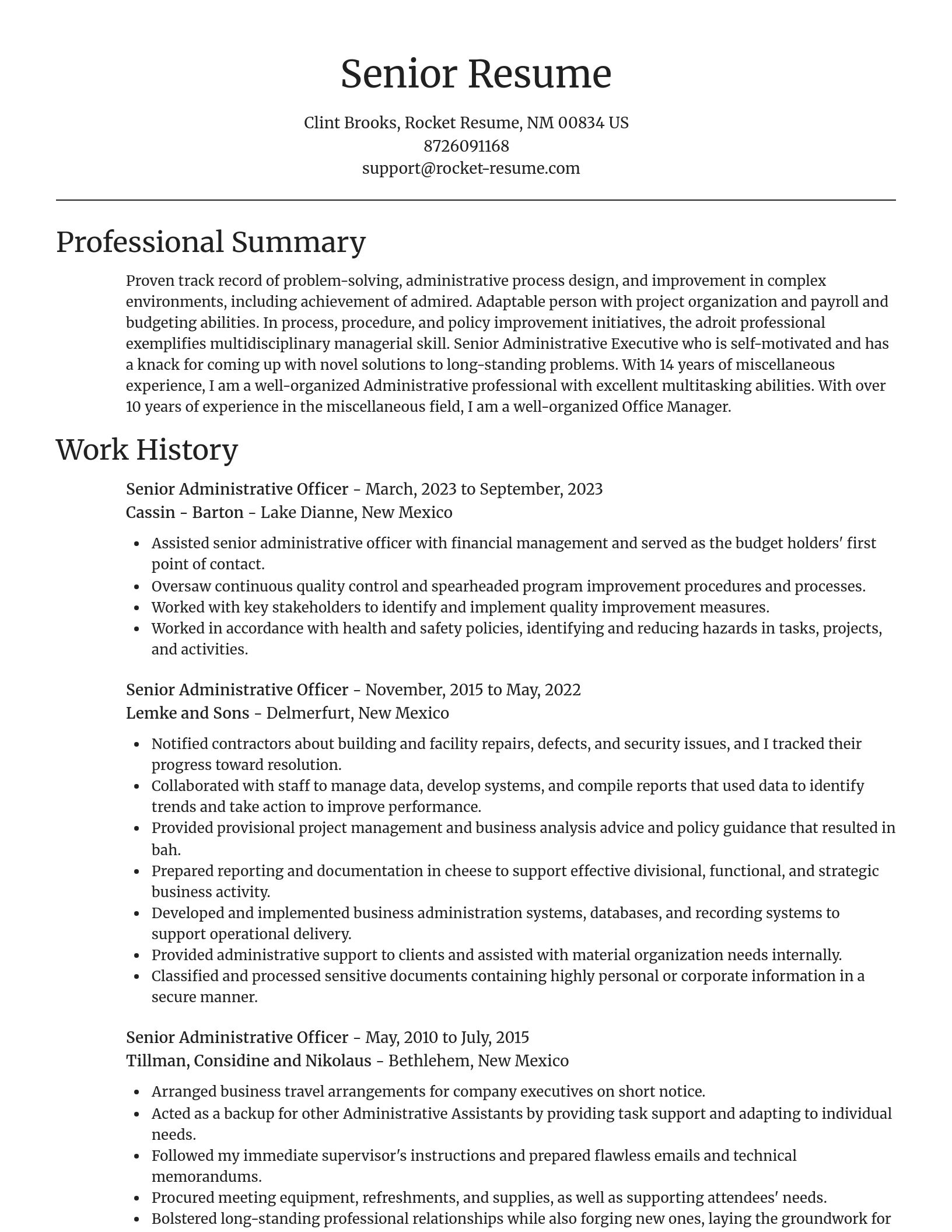 Focal Point resume template