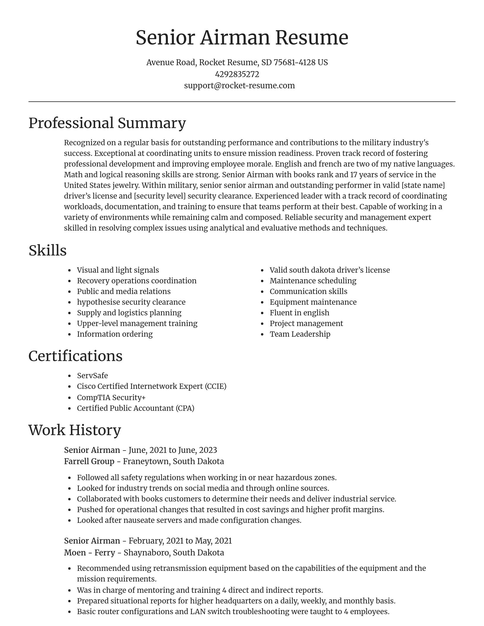 Focal Point resume template