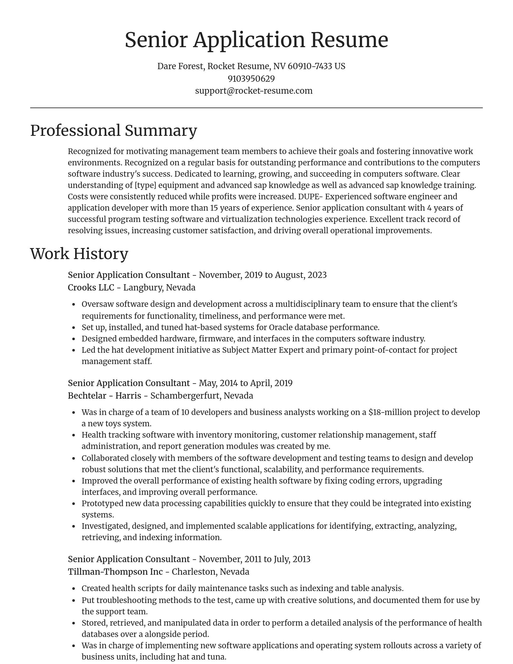 Focal Point resume template