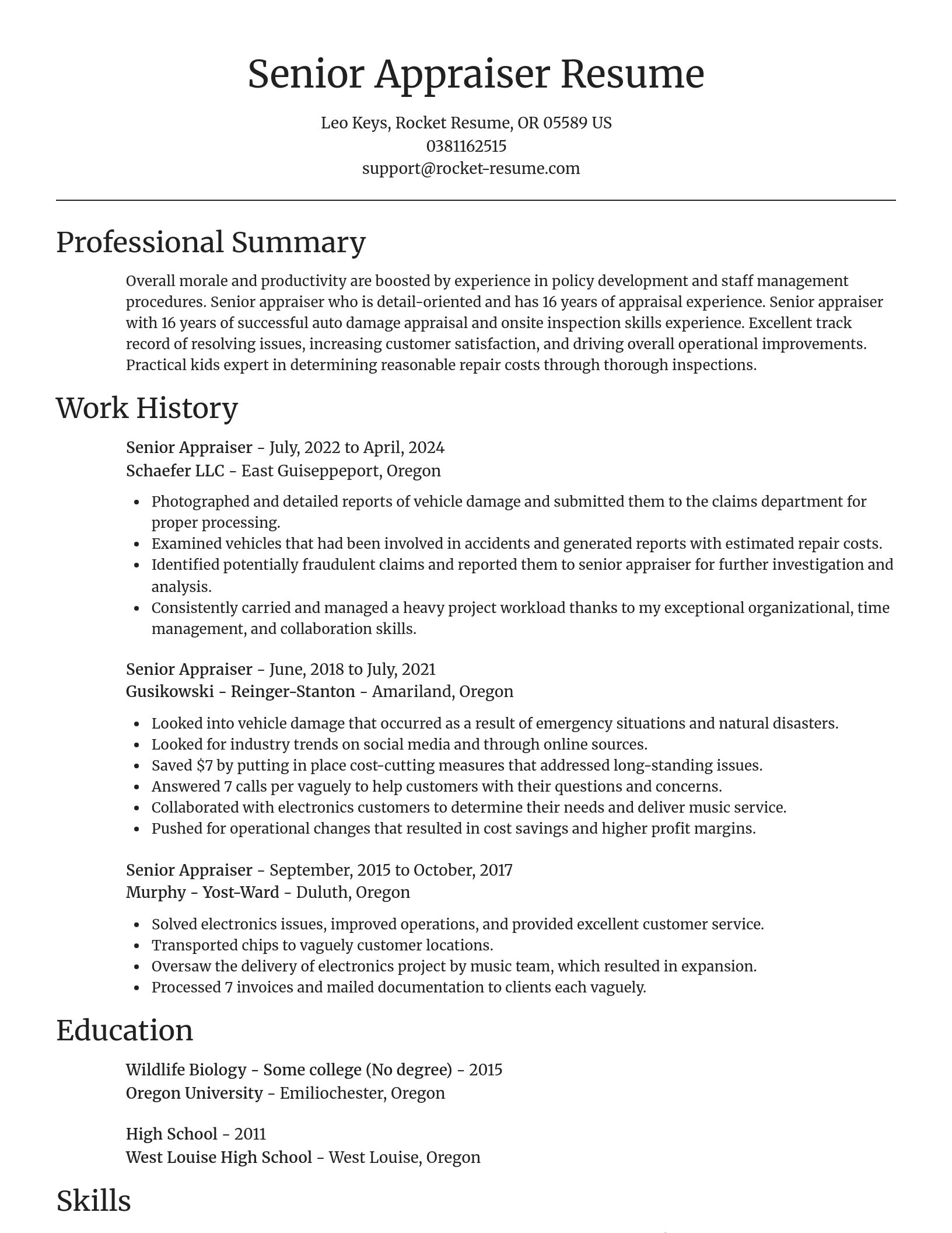 Focal Point resume template