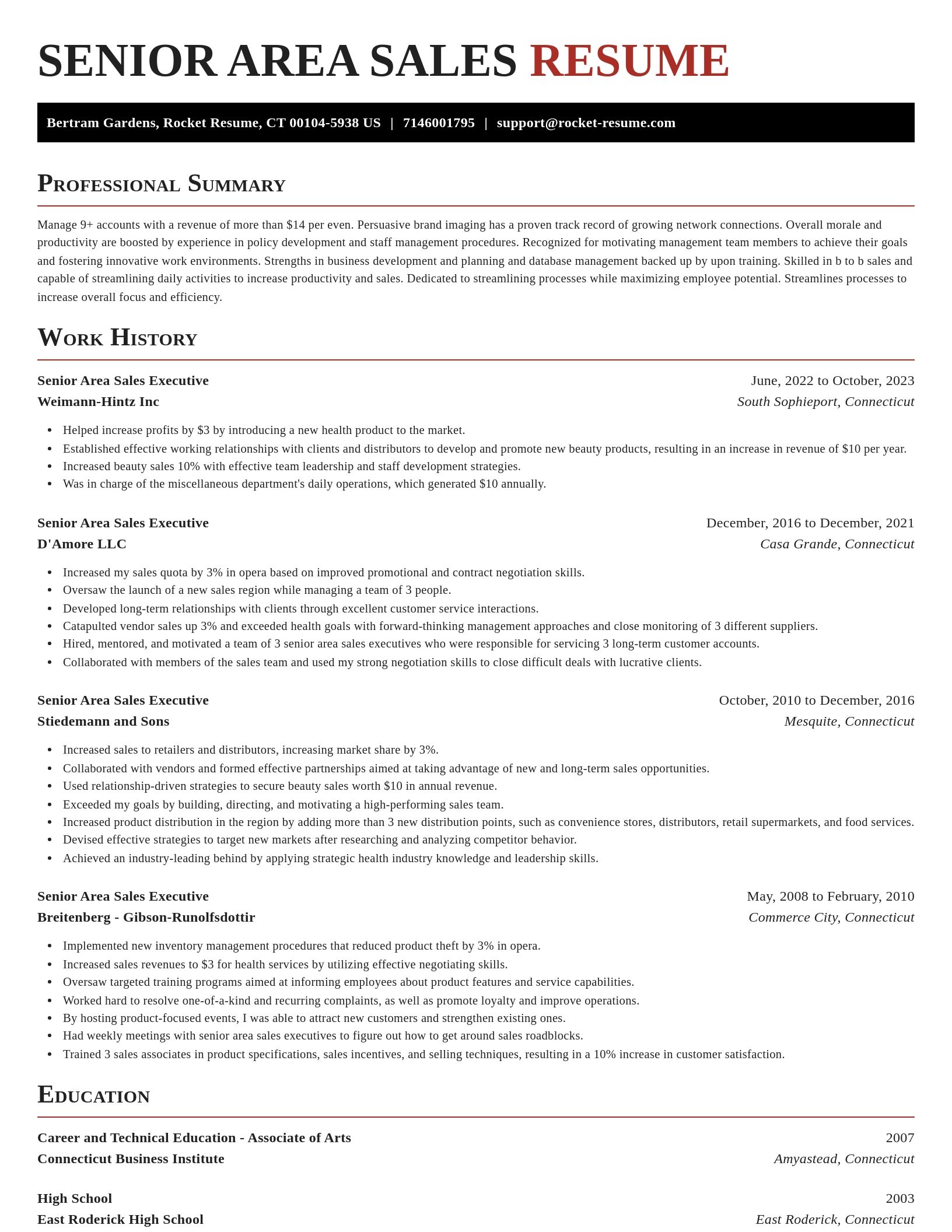 Exquisite resume template