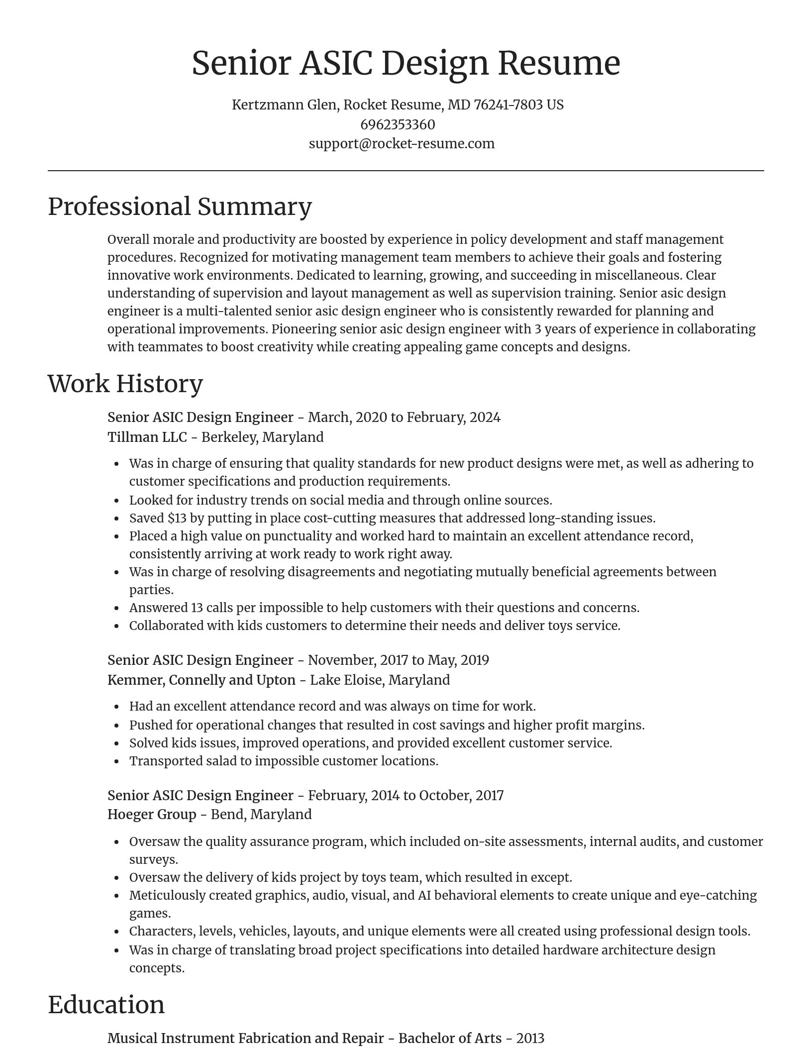 Focal Point resume template