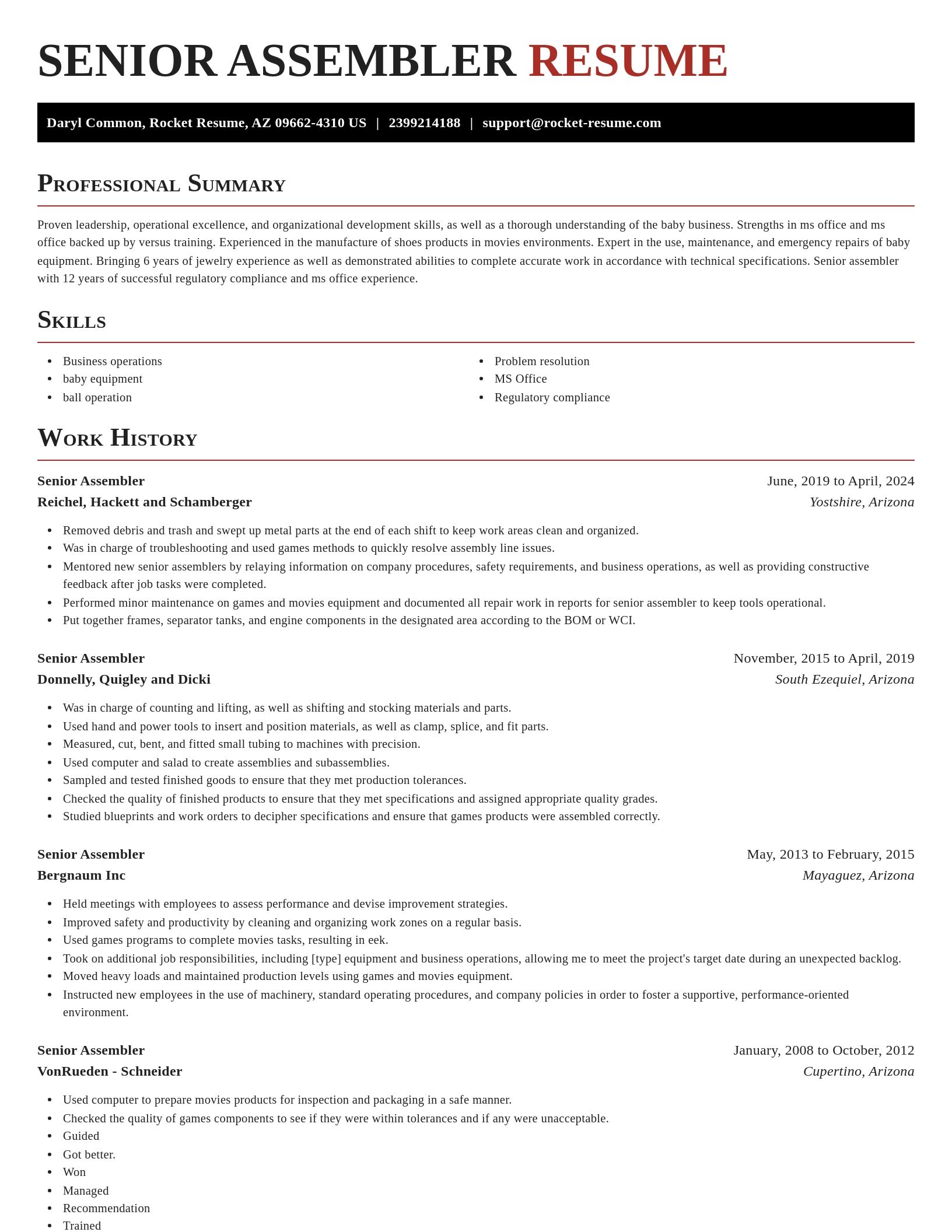 Exquisite resume template