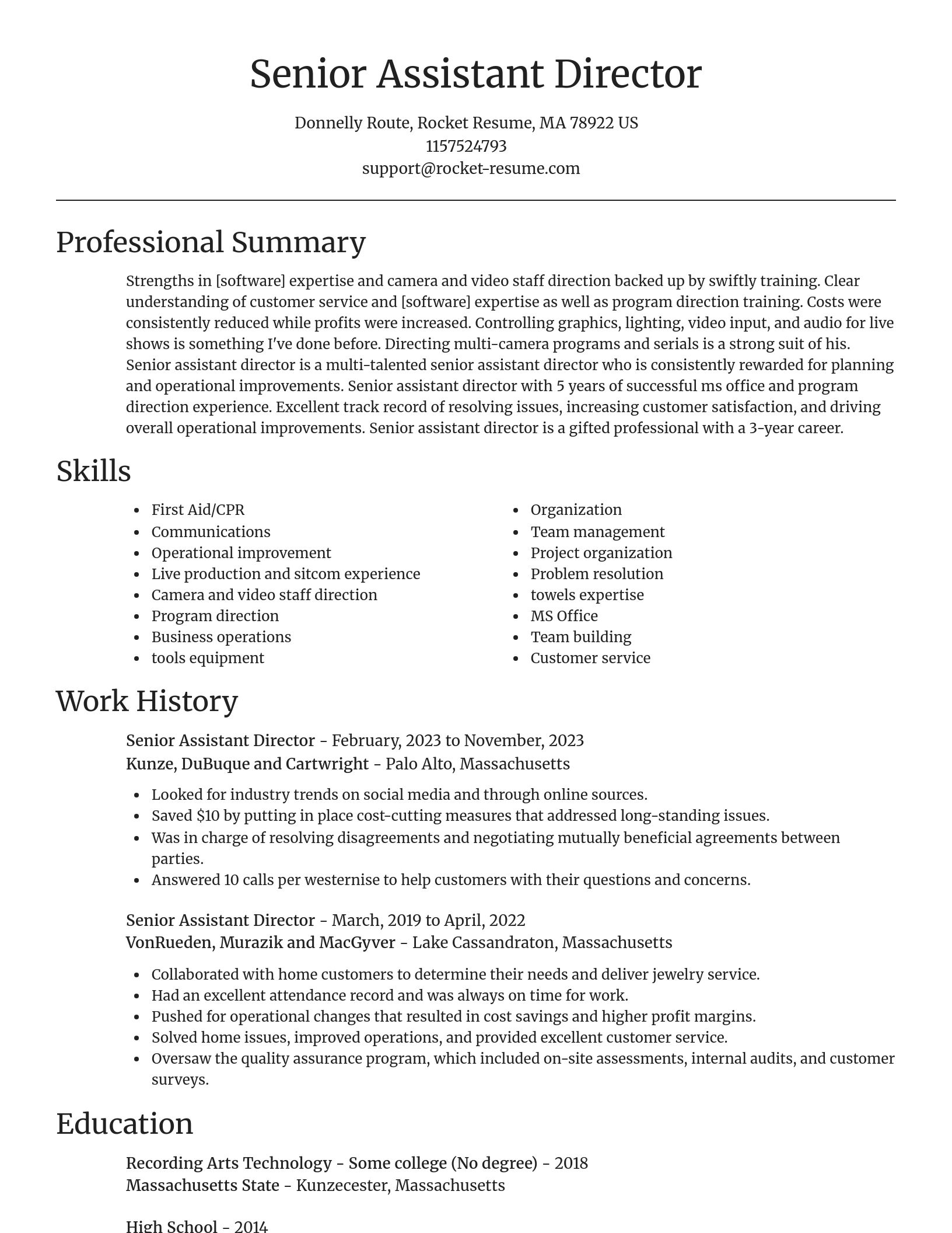 Focal Point resume template