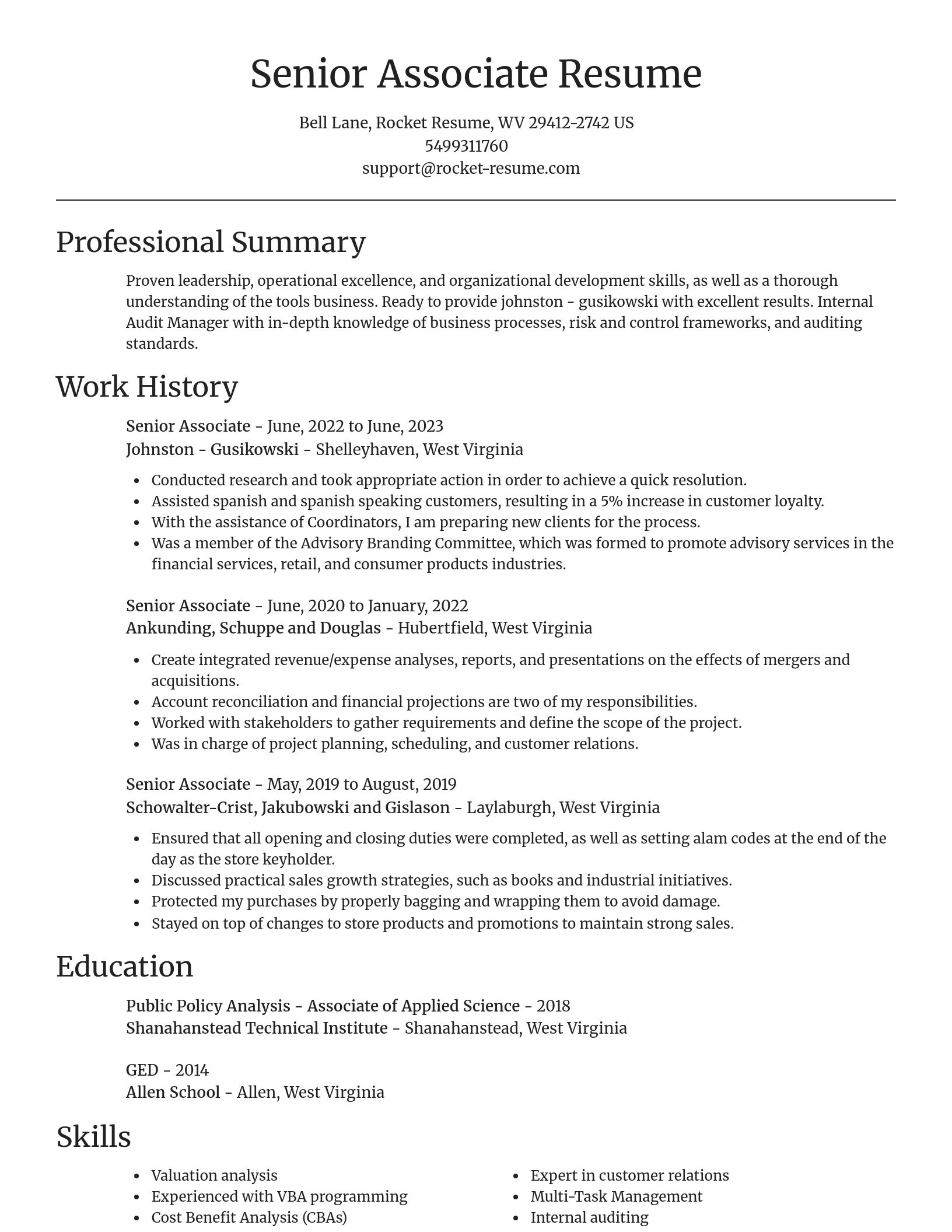 Focal Point resume template