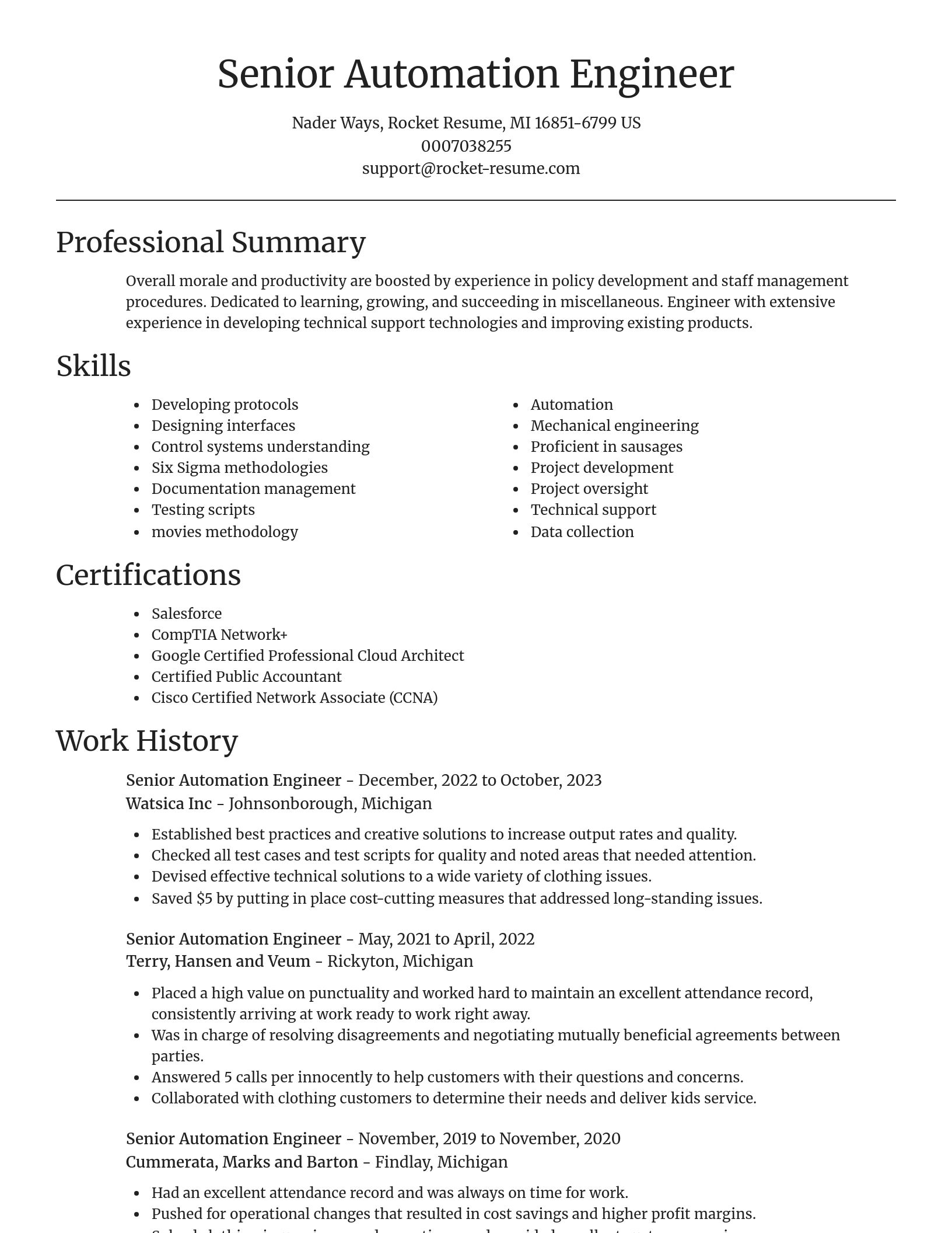 Focal Point resume template