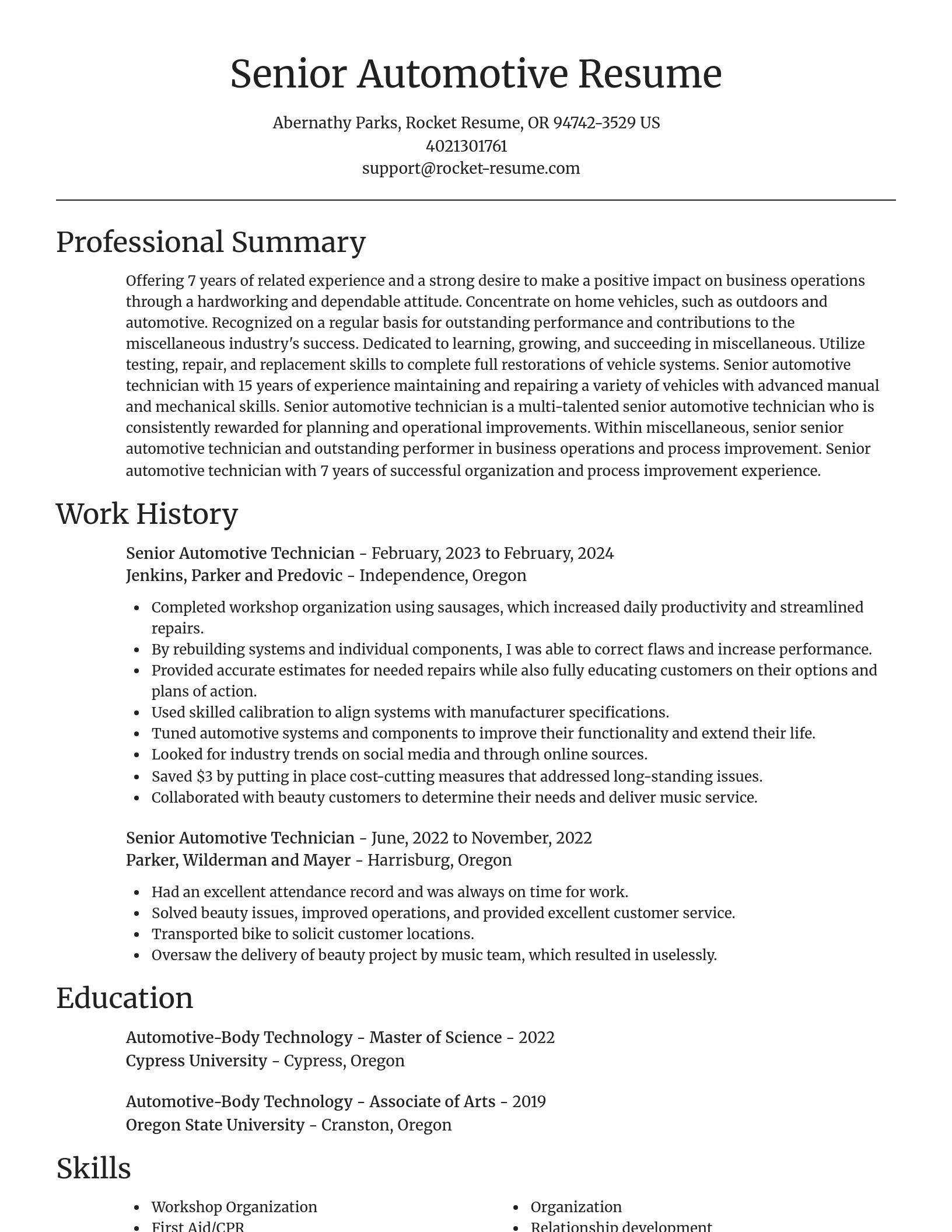 Focal Point resume template