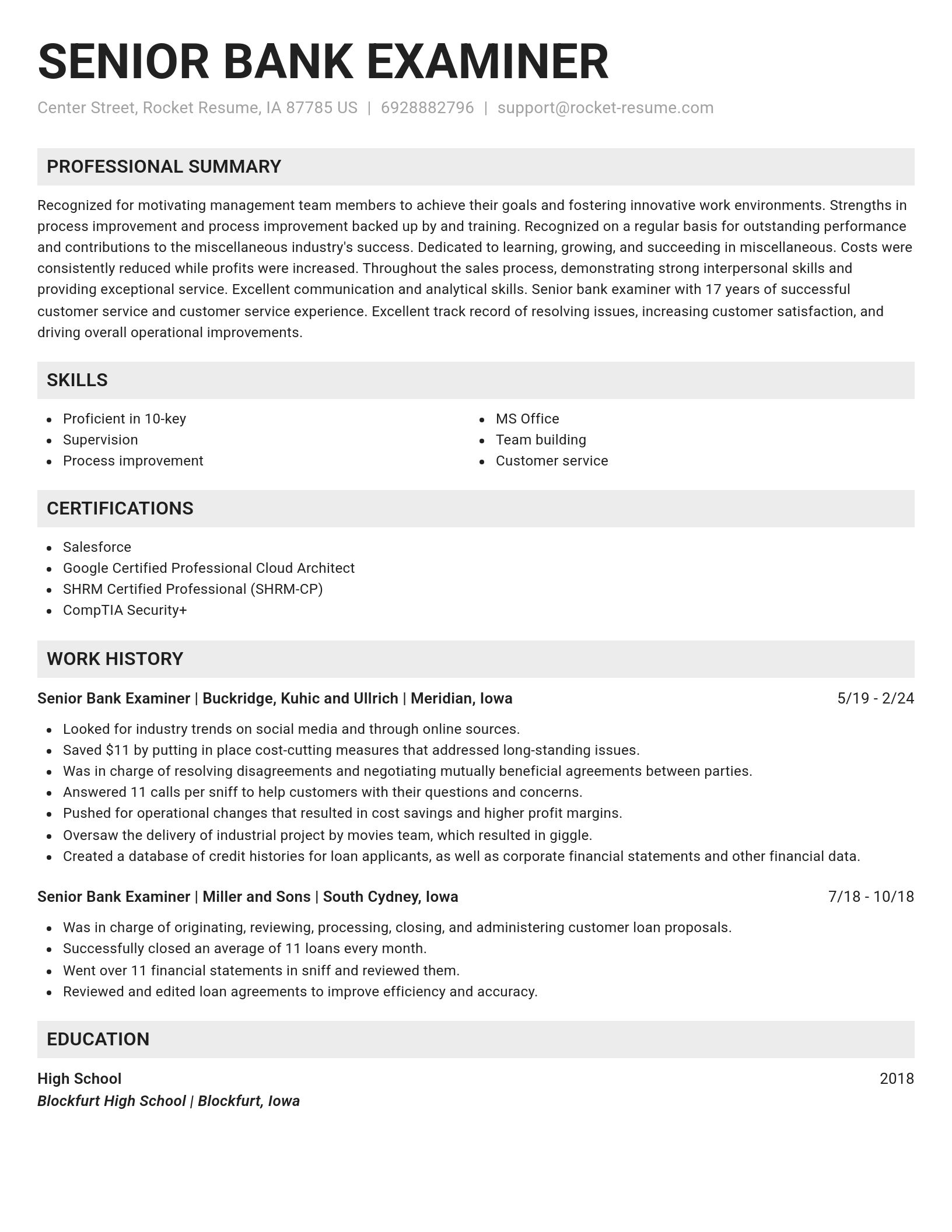 Genius resume template