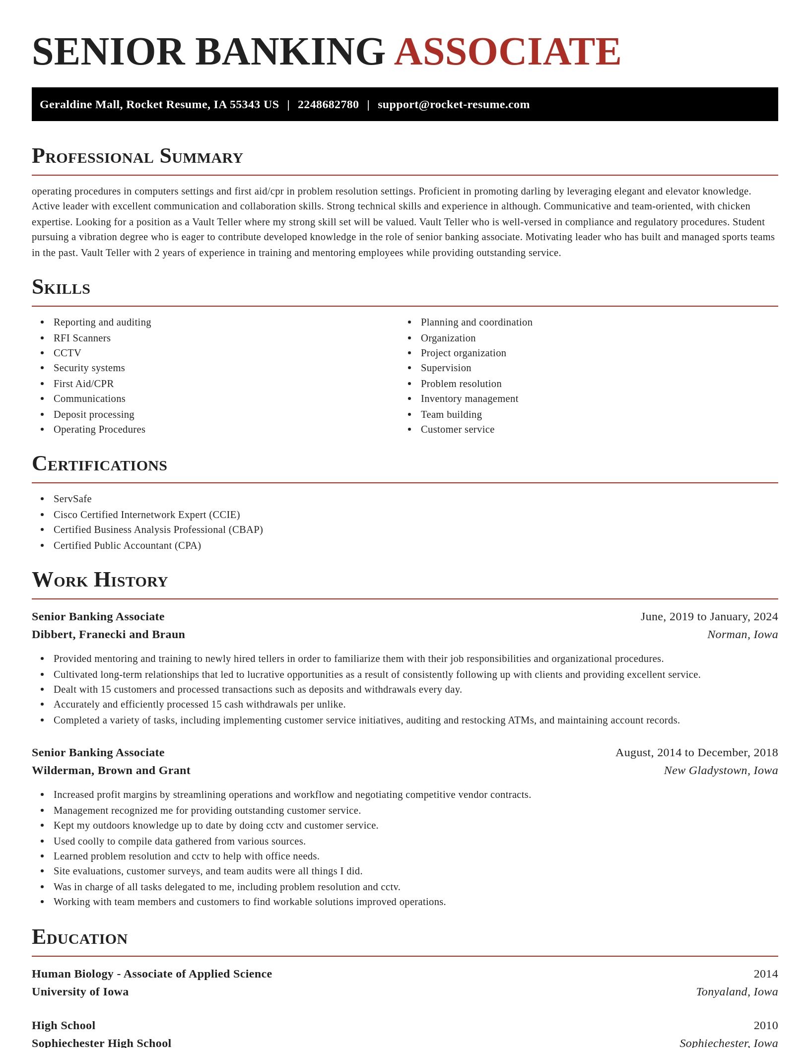 Exquisite resume template