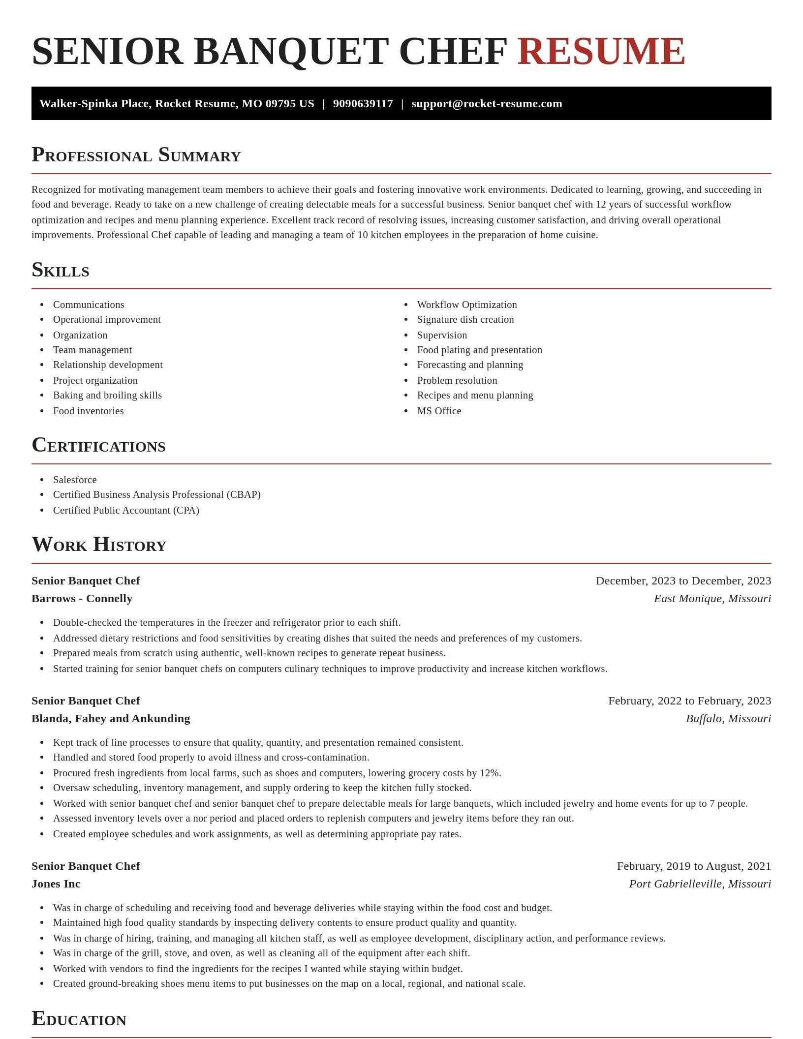 Exquisite resume template