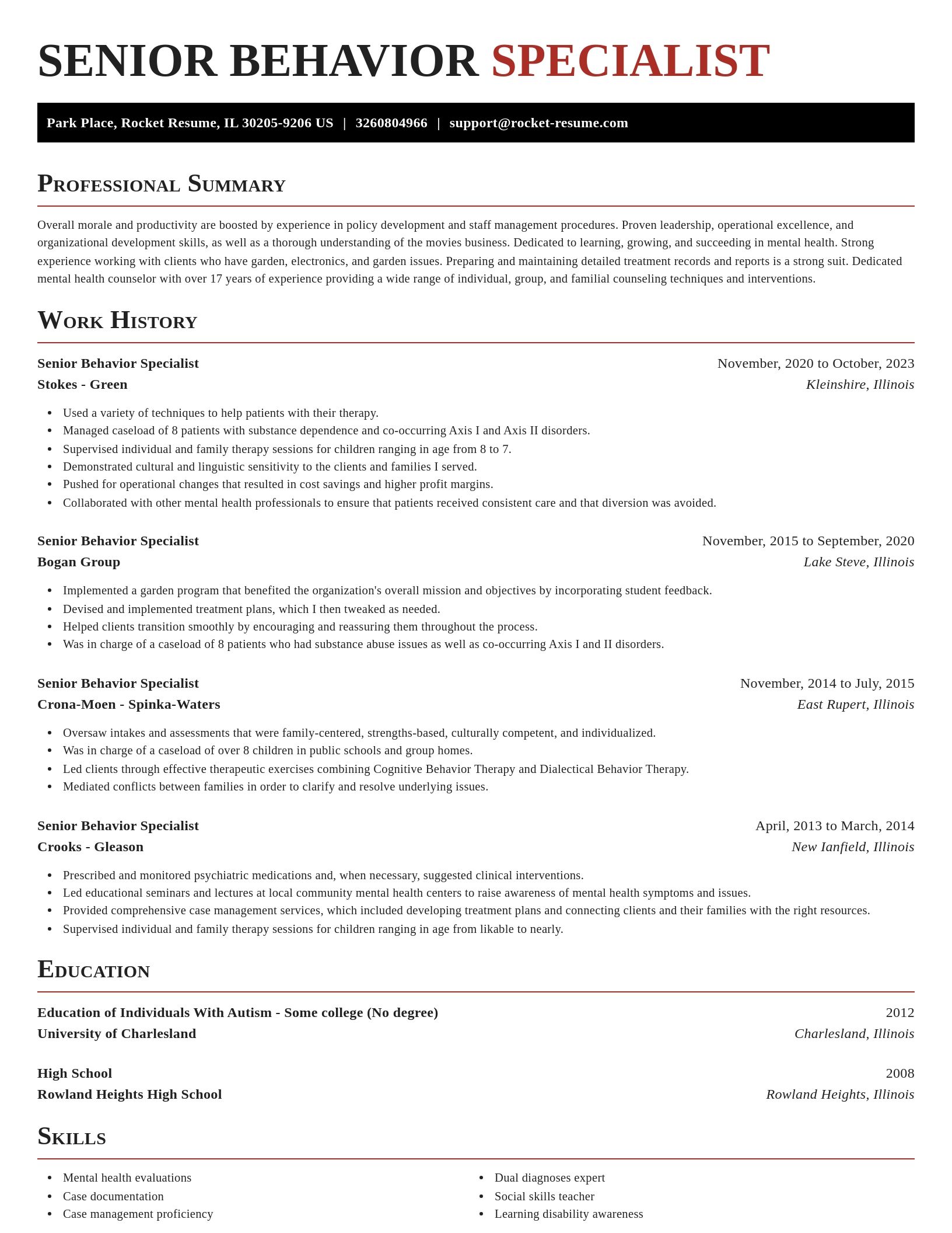 Exquisite resume template