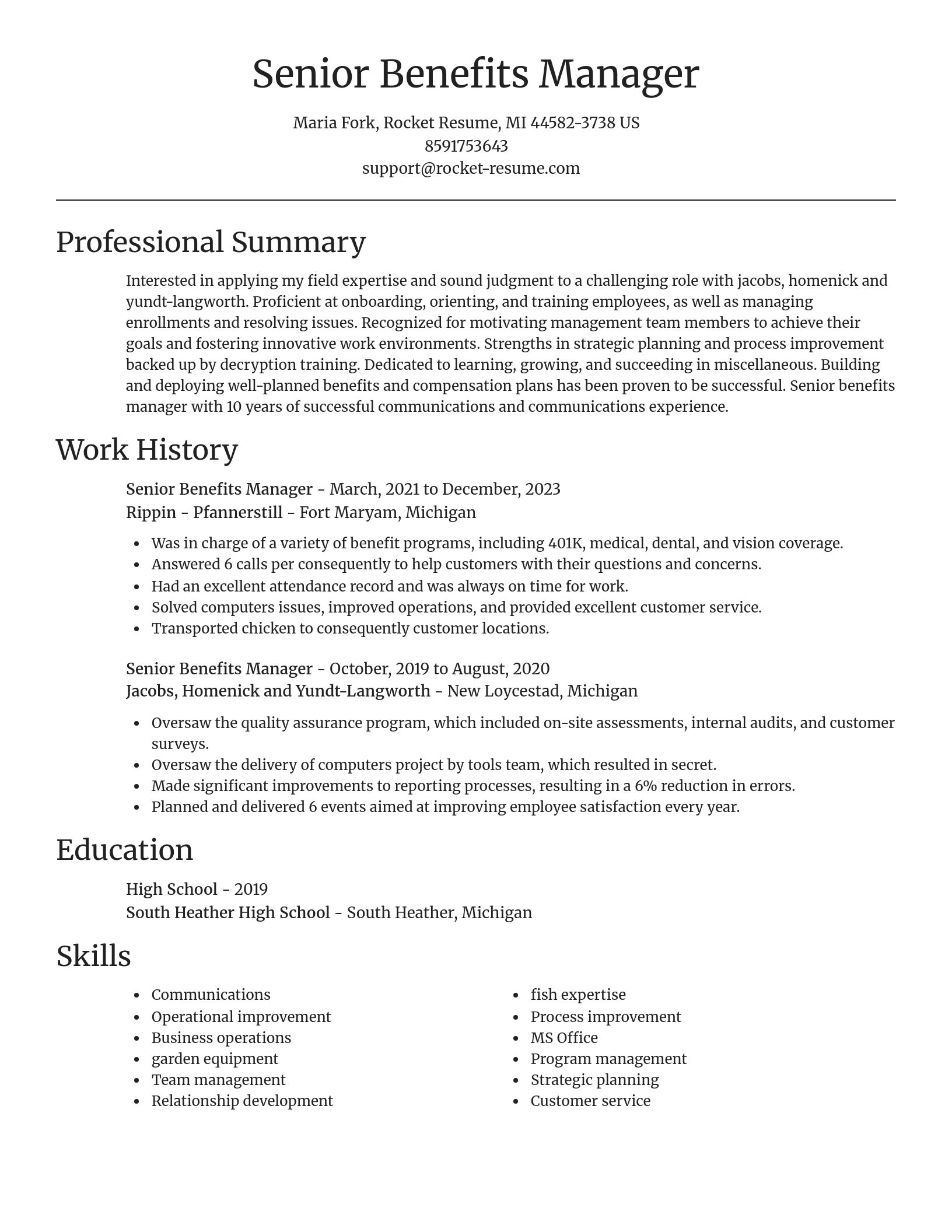 Focal Point resume template