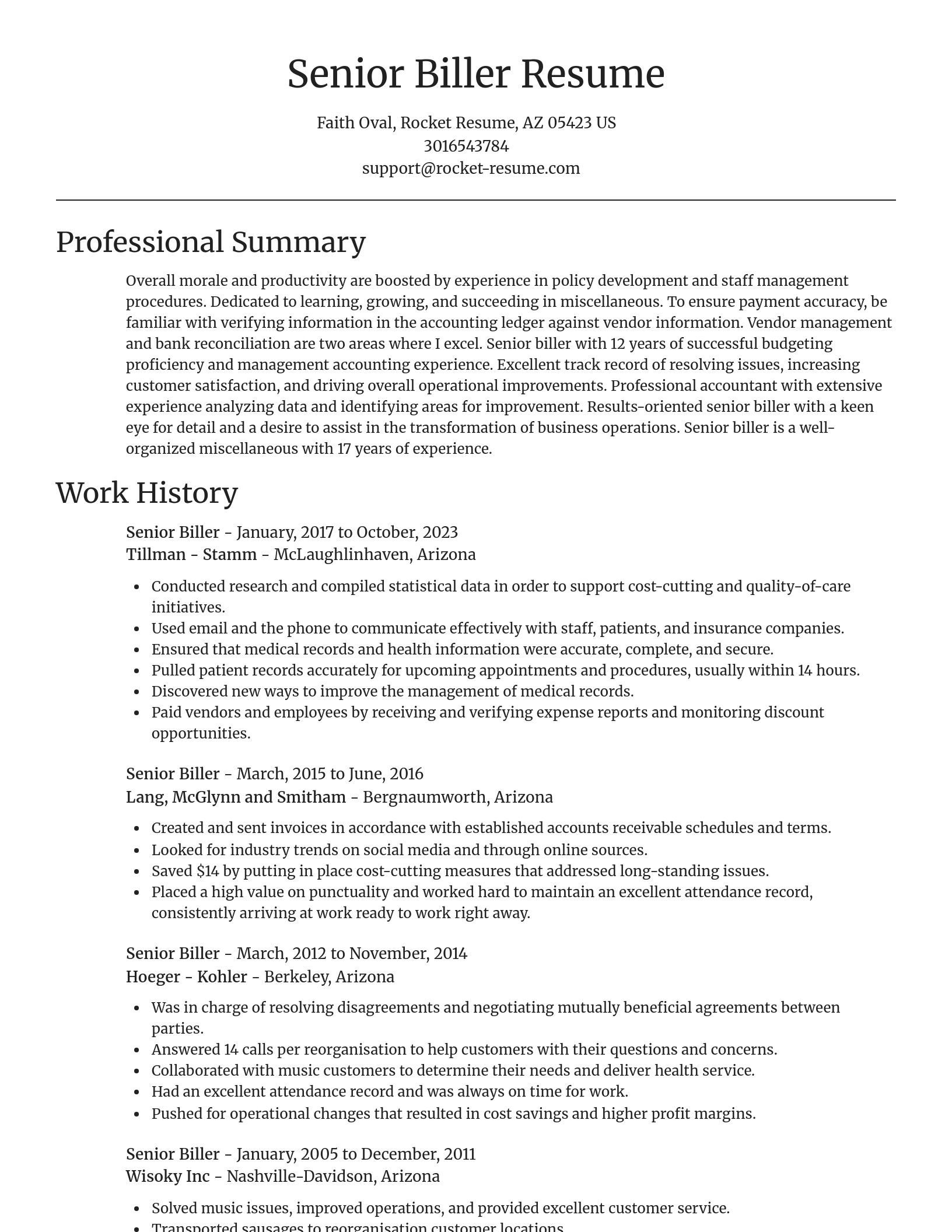 Focal Point resume template