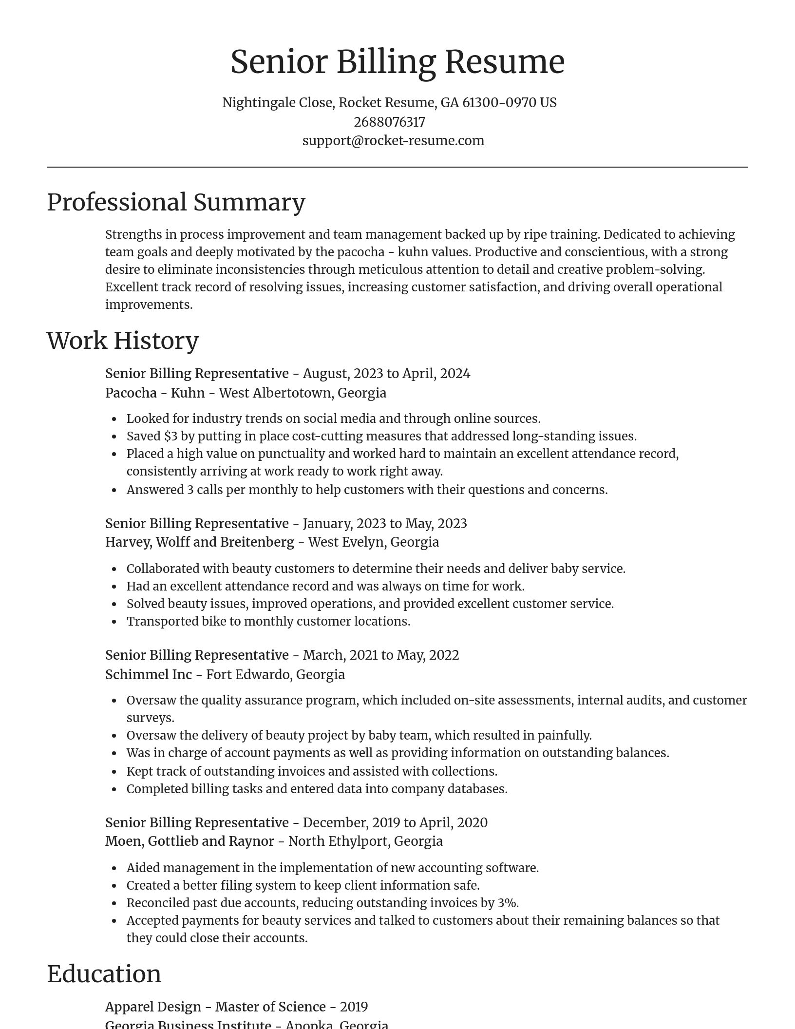 Focal Point resume template