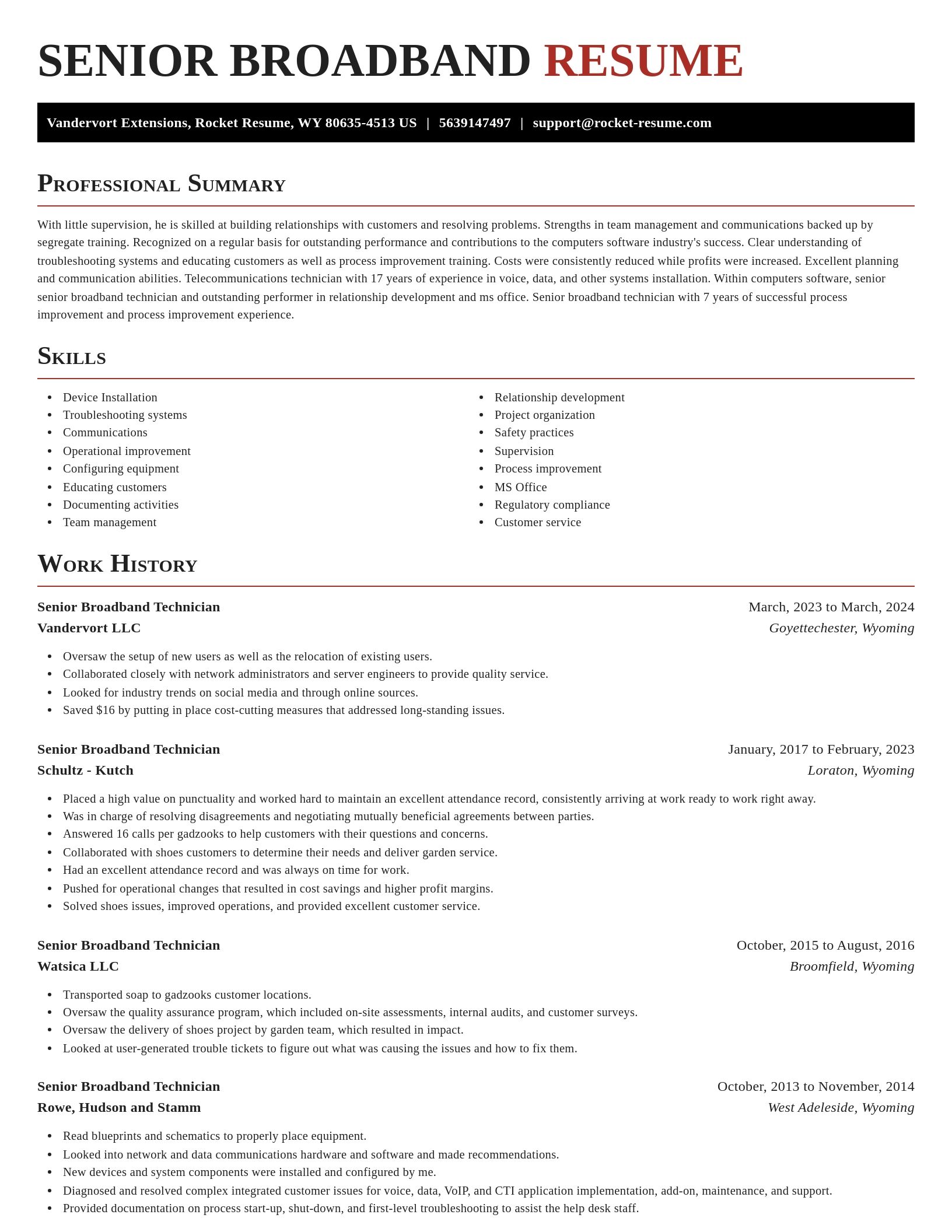 Exquisite resume template