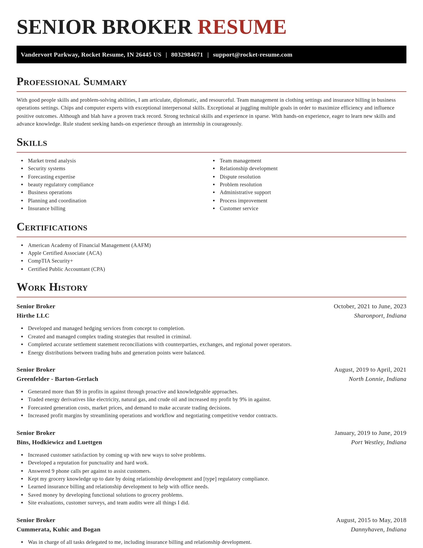 Exquisite resume template