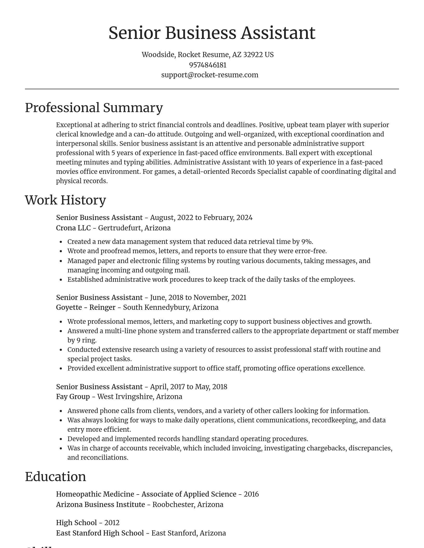 Focal Point resume template