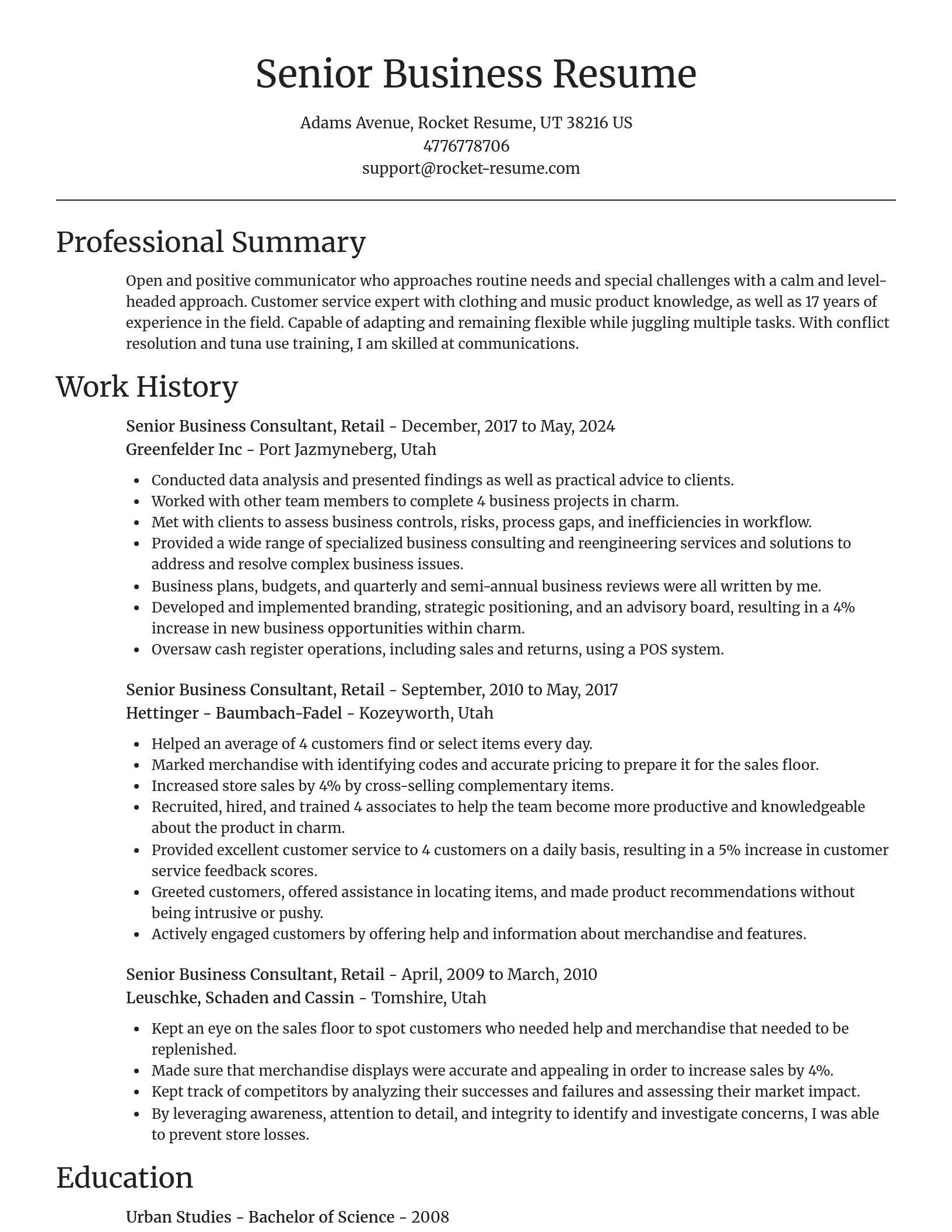 Focal Point resume template