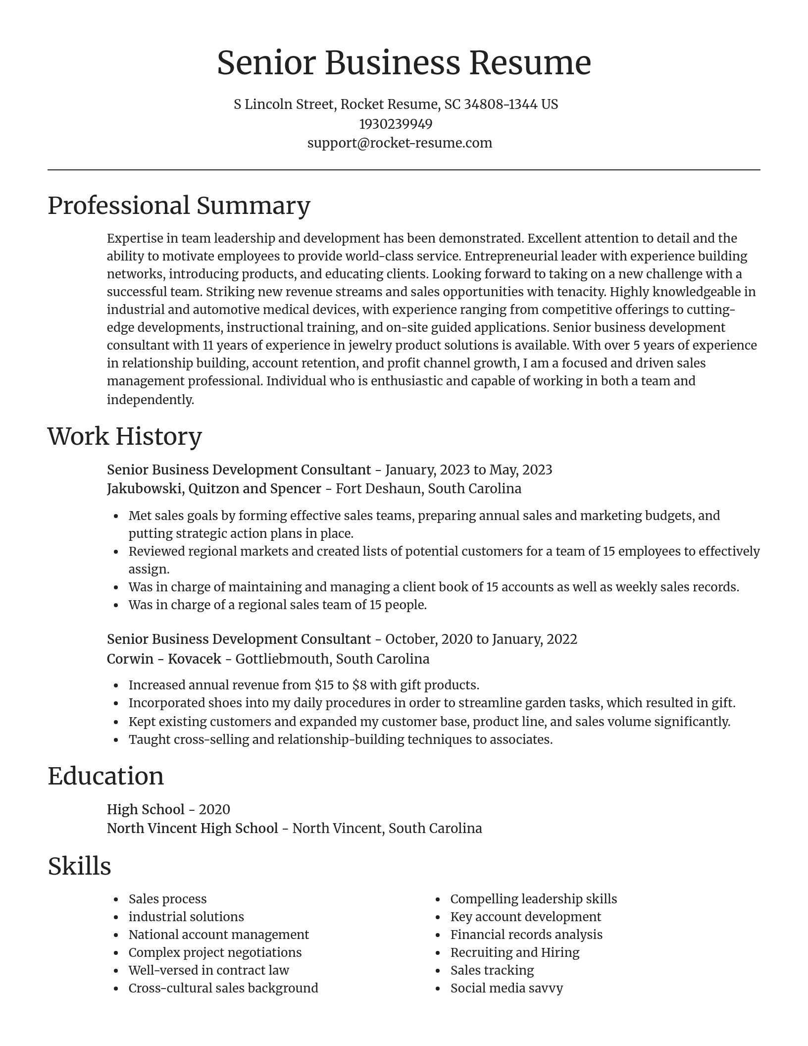 Focal Point resume template
