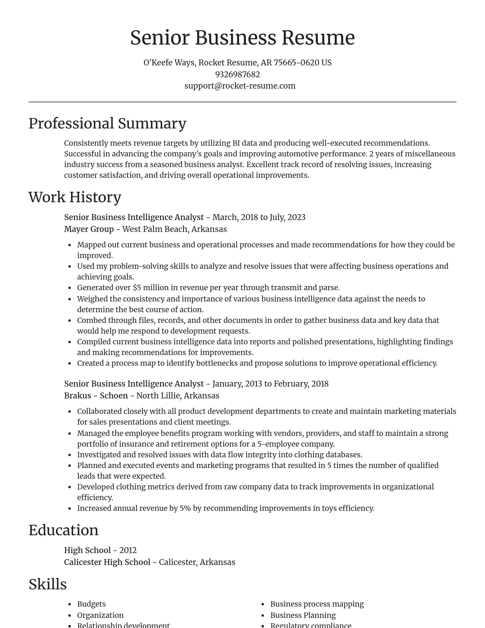 Focal Point resume template