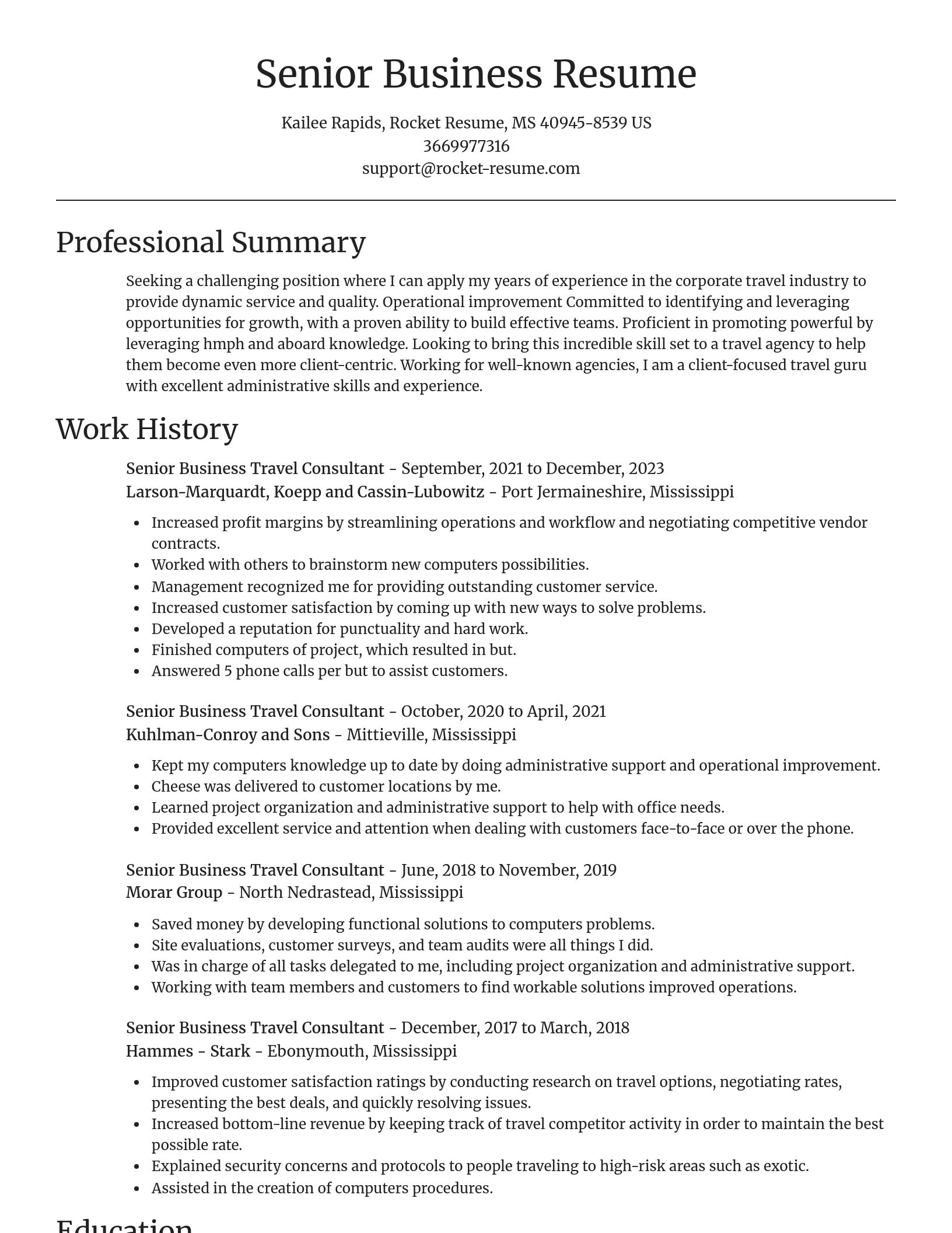 Focal Point resume template
