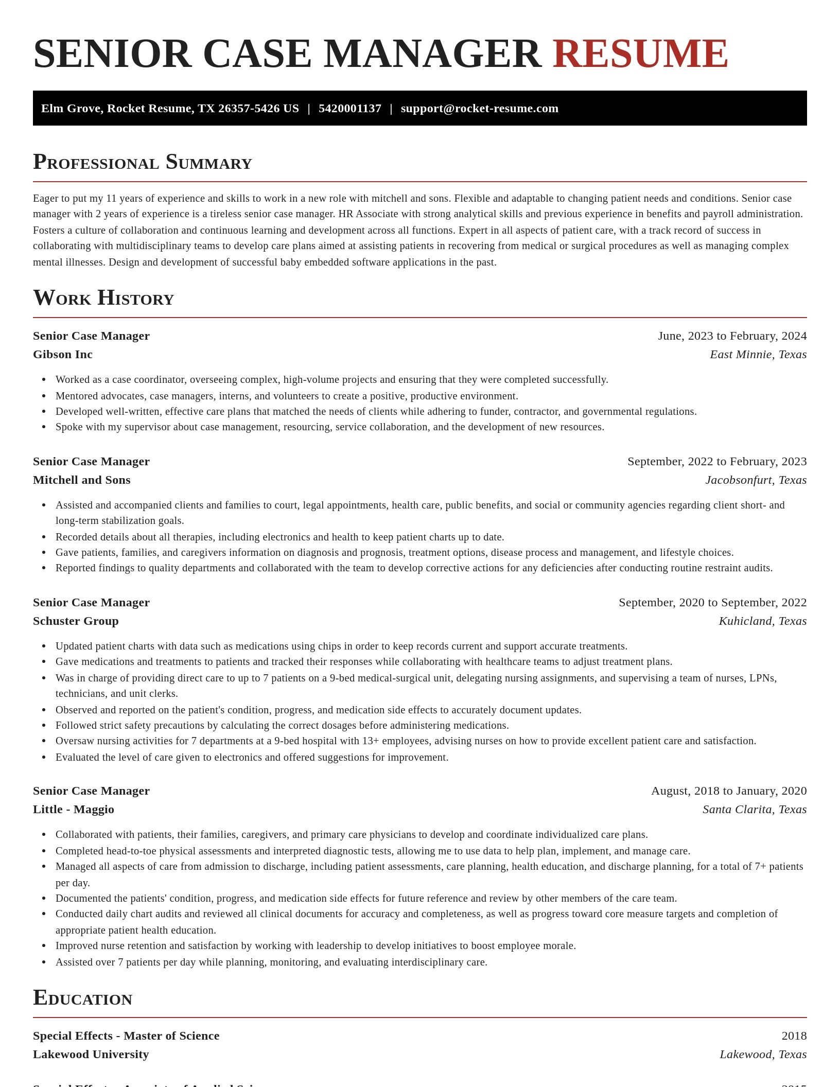 Exquisite resume template