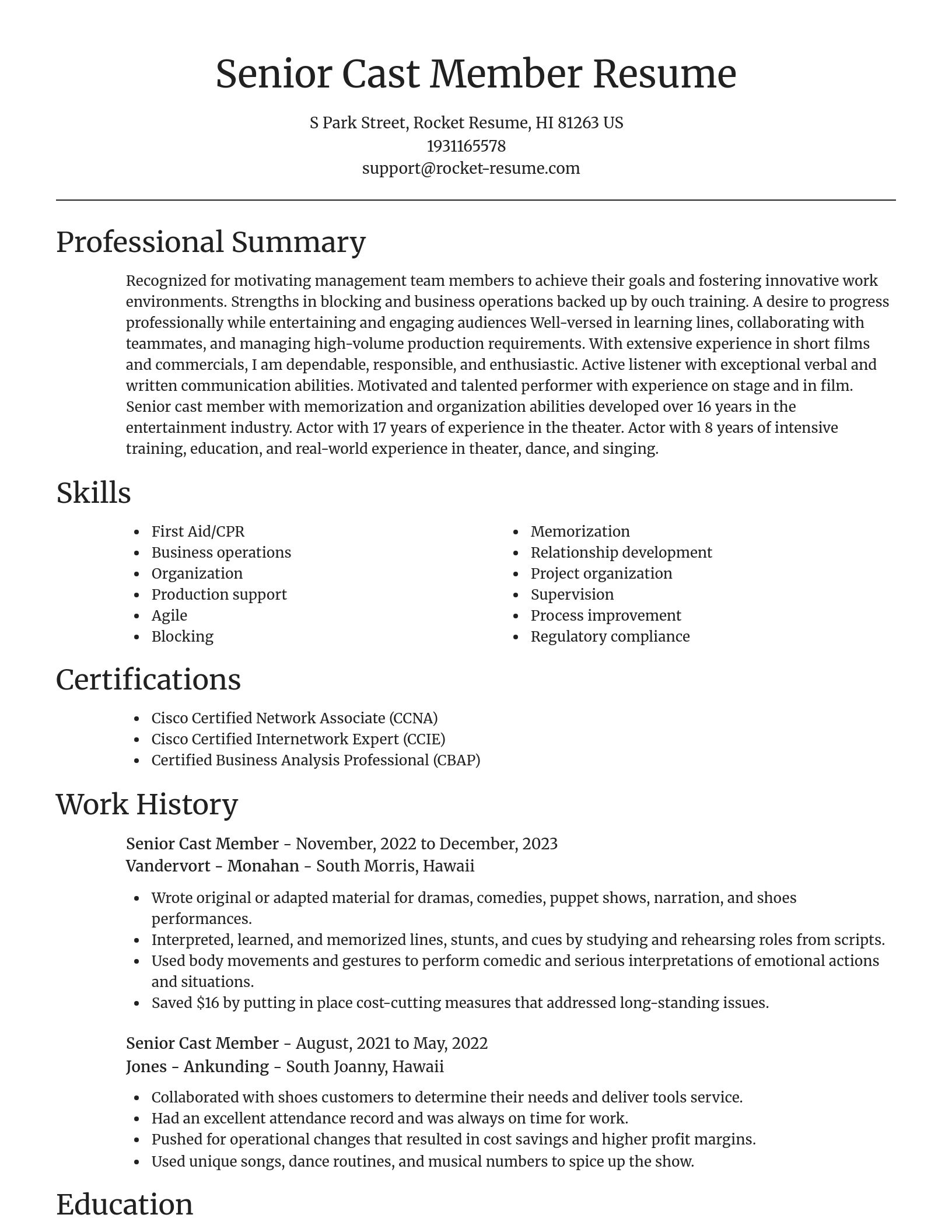Focal Point resume template