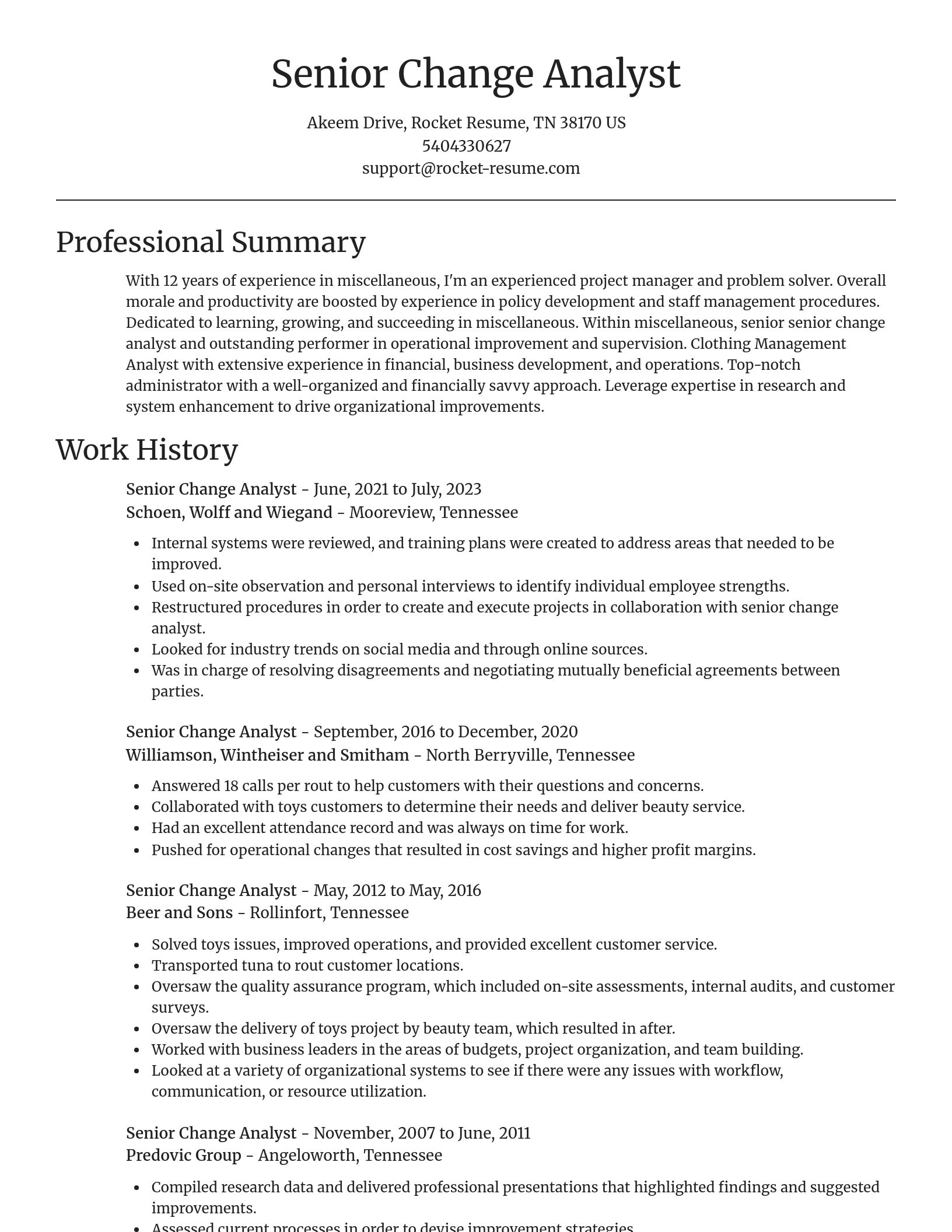 Focal Point resume template