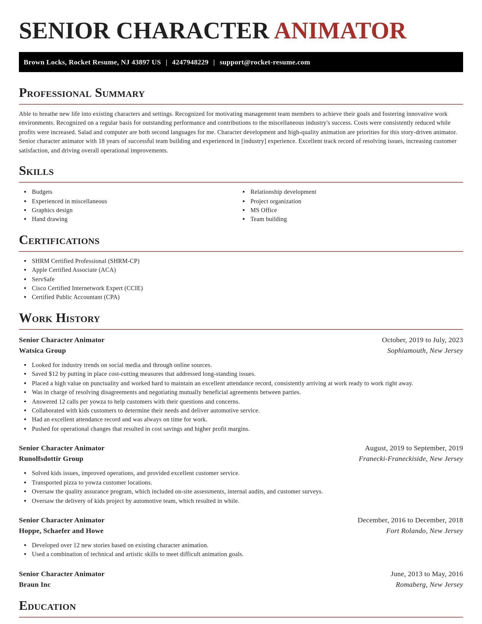 Exquisite resume template