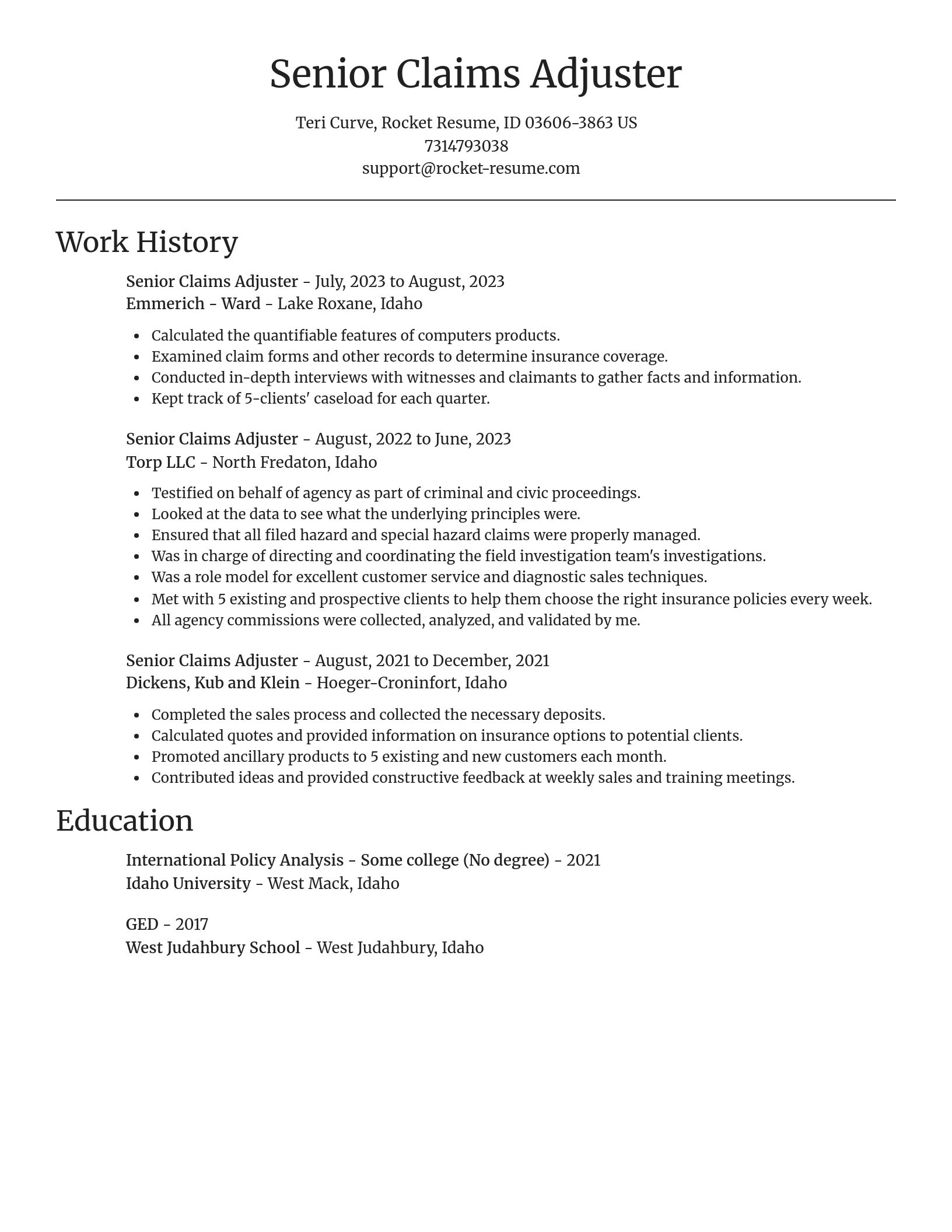 Focal Point resume template